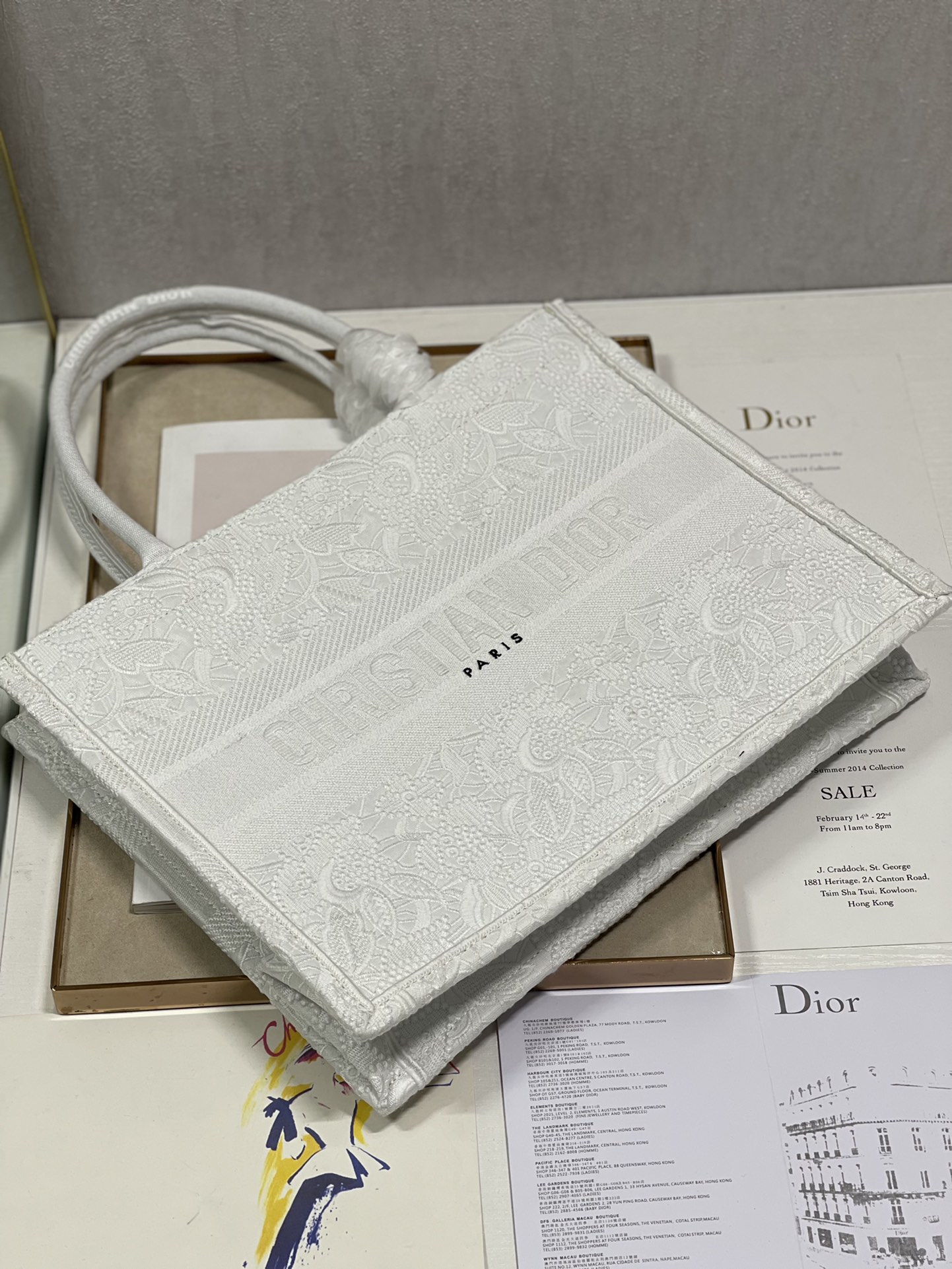 D*or small book tote-36*28cm