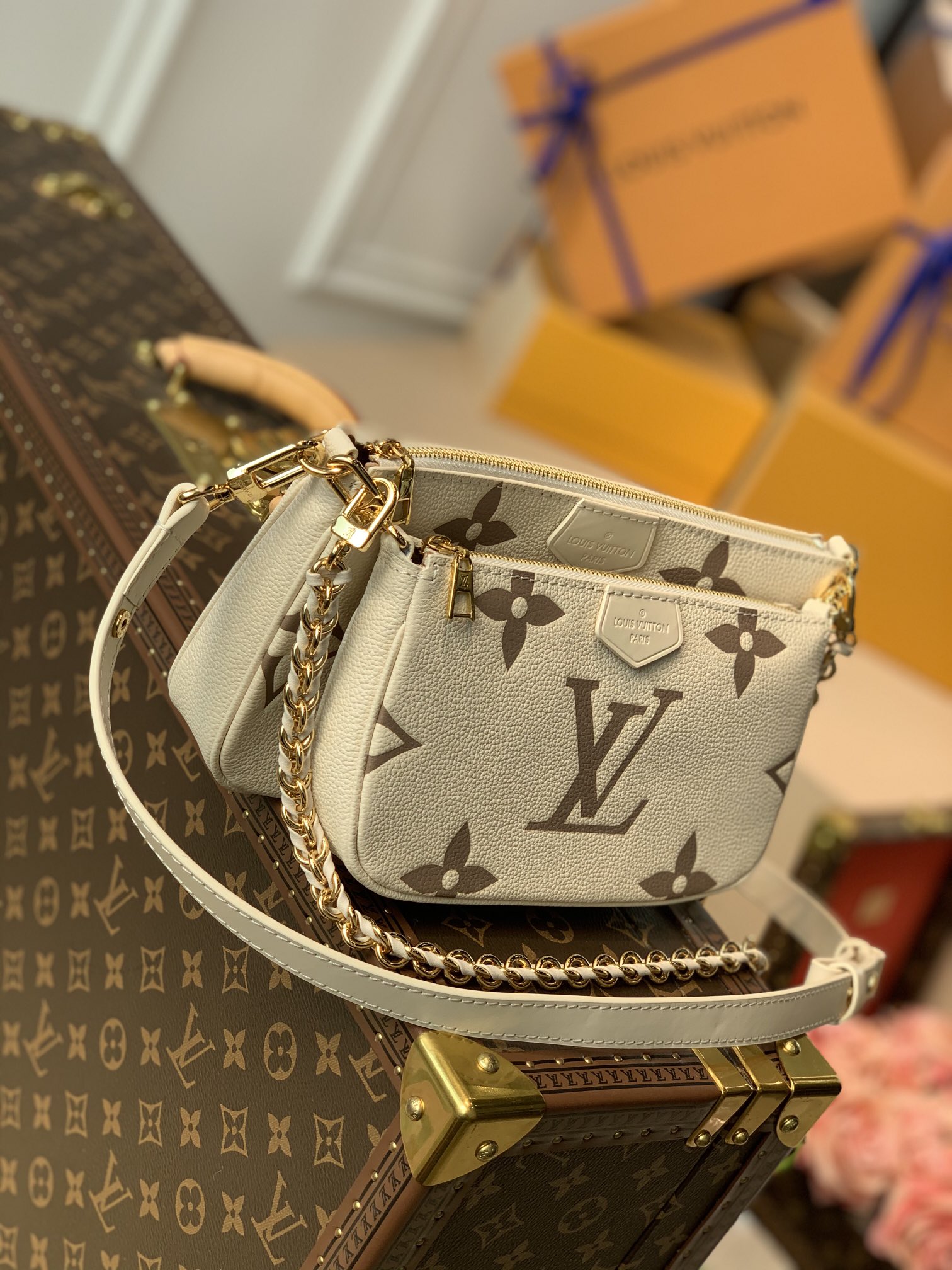 l0*is V*t0n multi pochette accessories-24 x 13.5 x 4cm