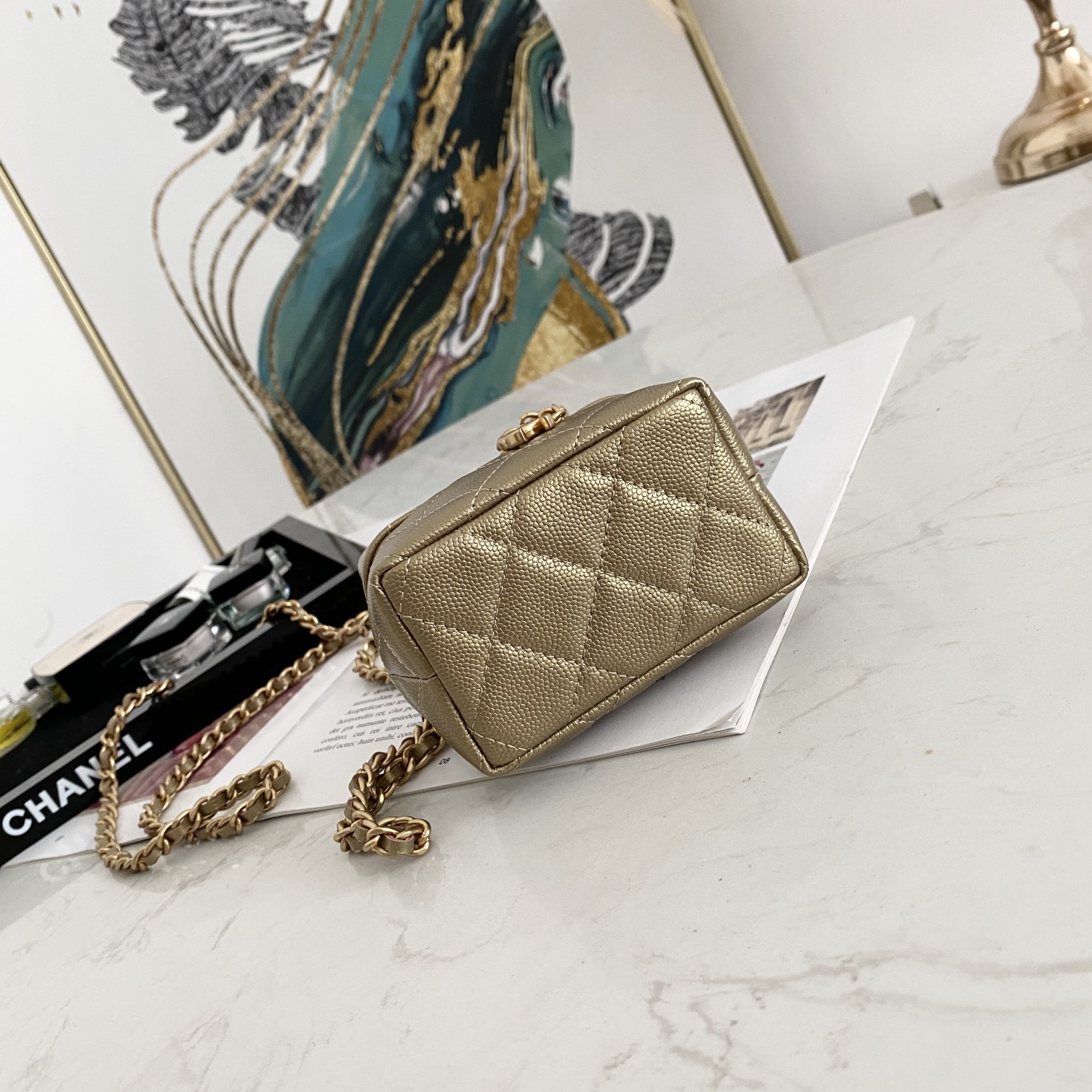 Ch@nel Vanity Bag-11.5x12x7CM