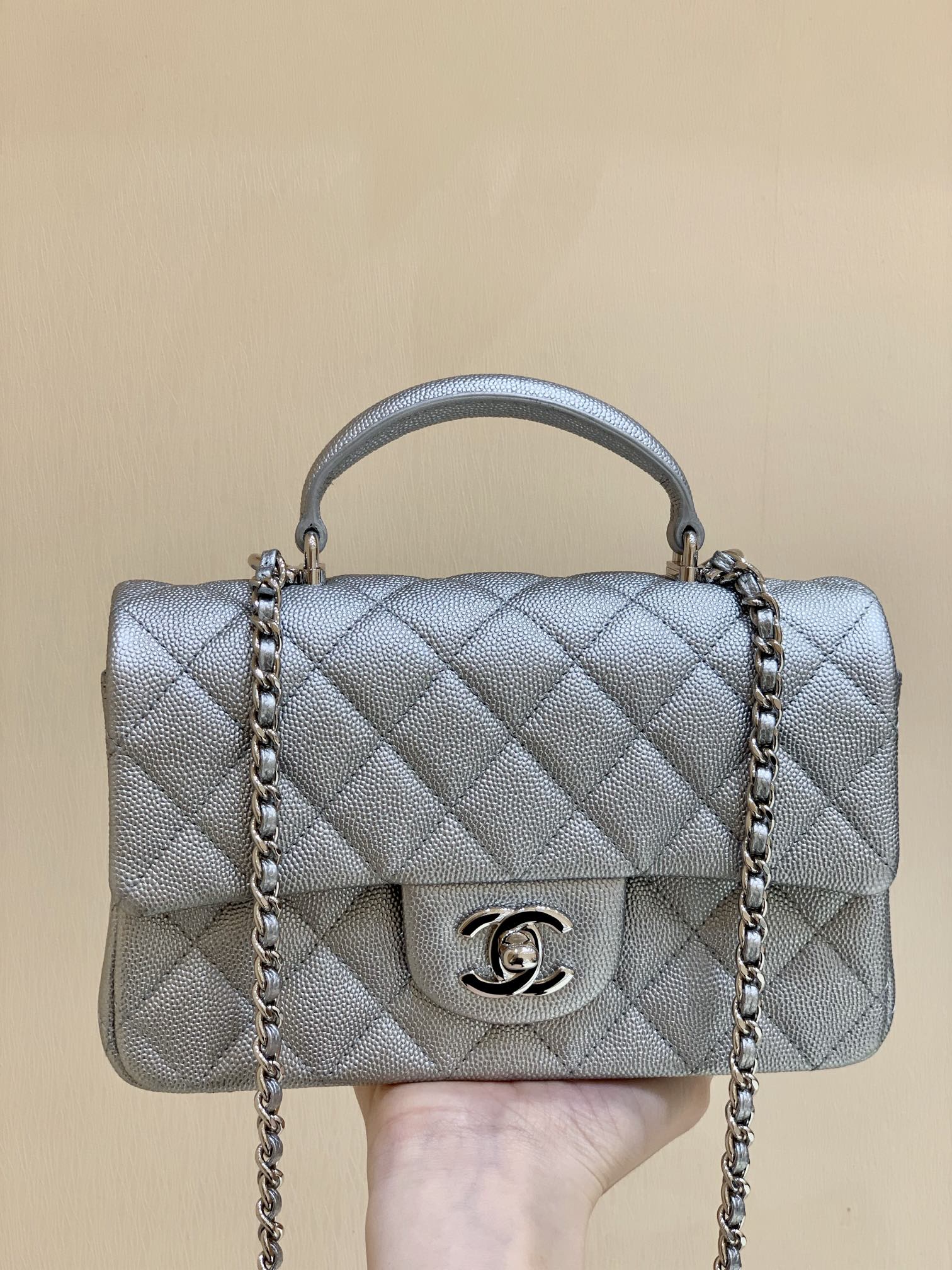 Ch@nel Flap Bag-20*13*9CM