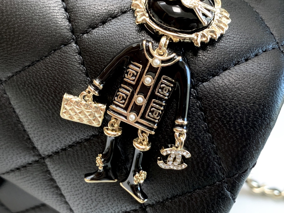 Ch@nel Flap Bag-20*13*9CM
