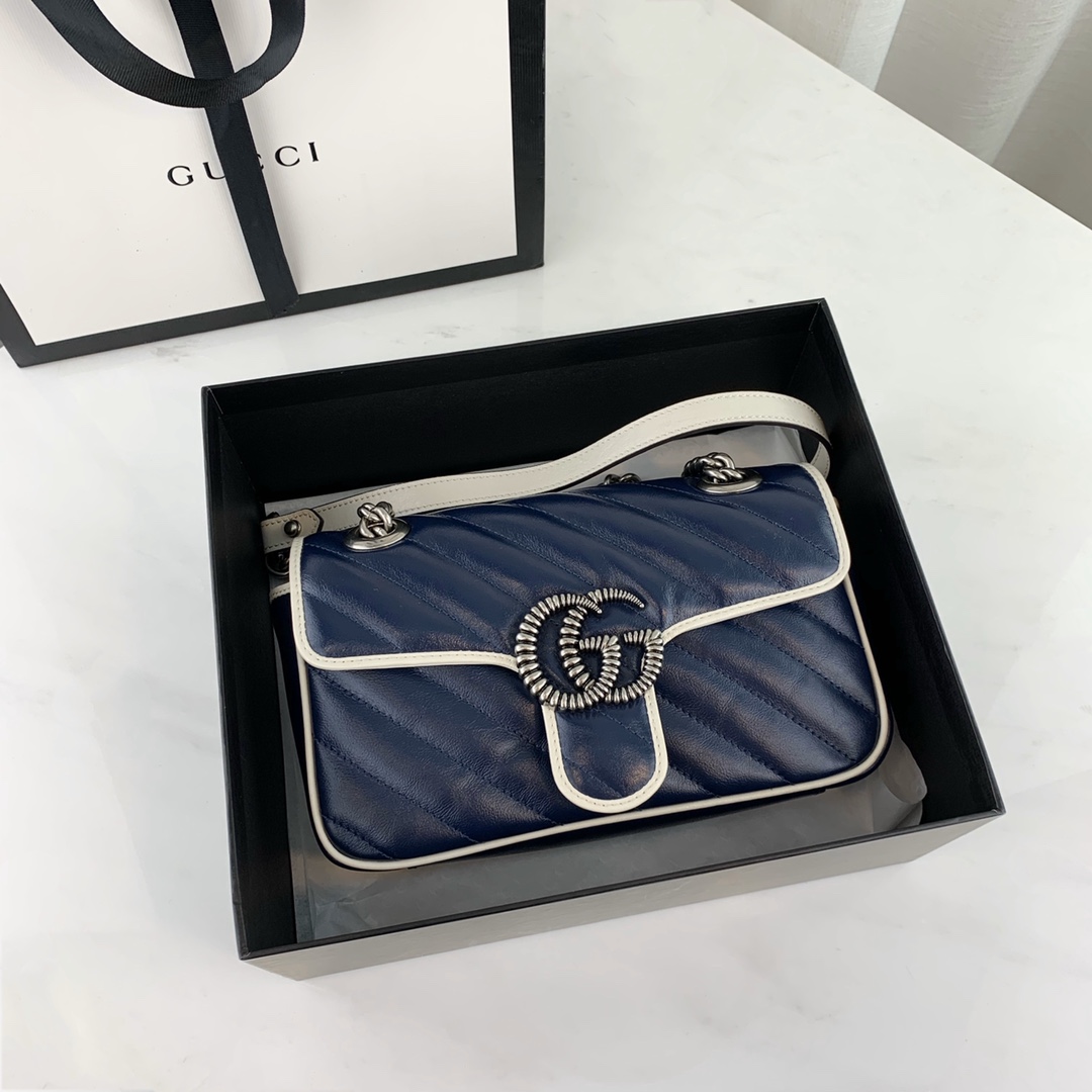 G*u*i marmont bag-14*23*6cm