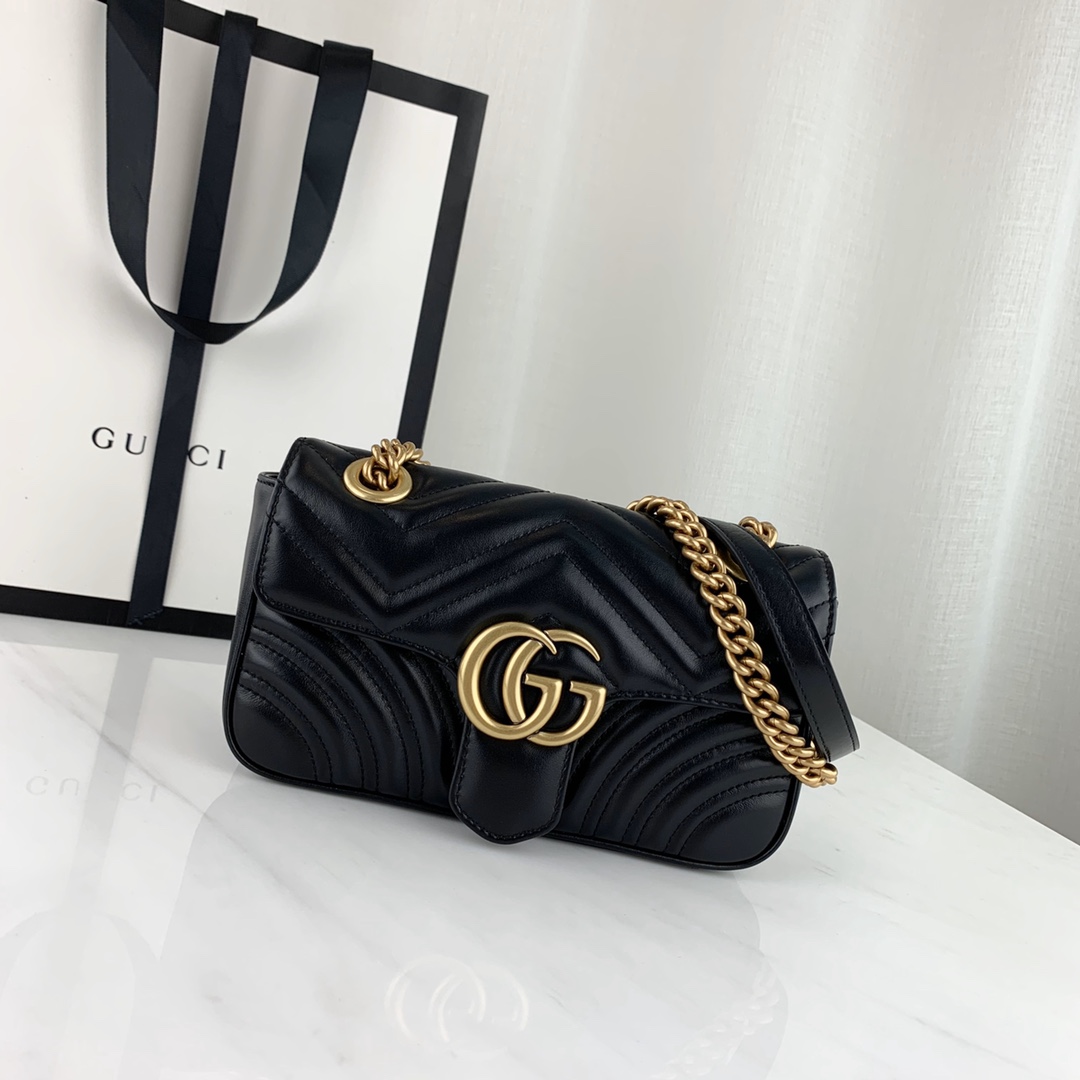 G*u*i marmont bag-14*23*6cm