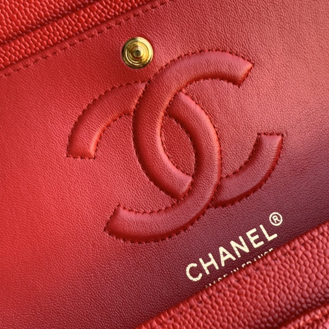 Ch@nel Flap Bag-Caviar Leather-25CM