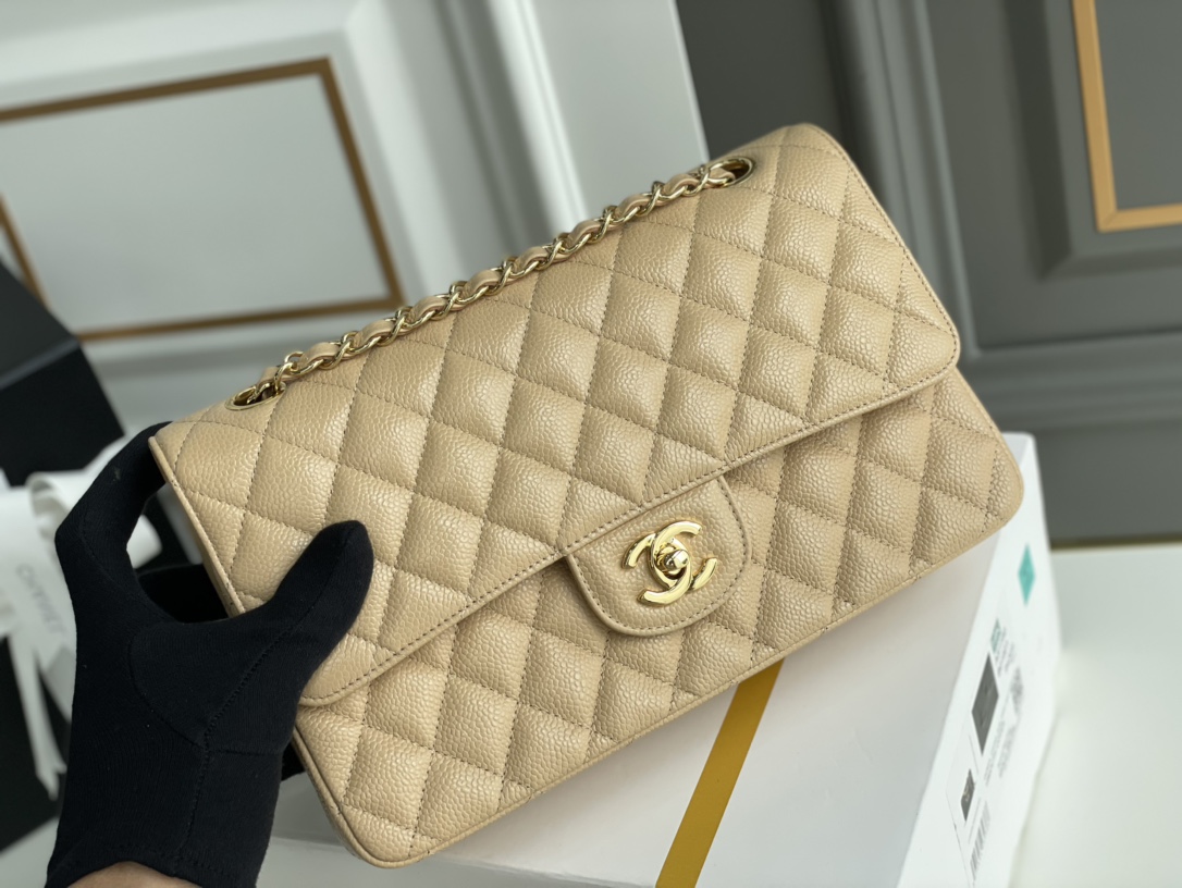 Ch@nel Flap Bag-Caviar Leather-25CM