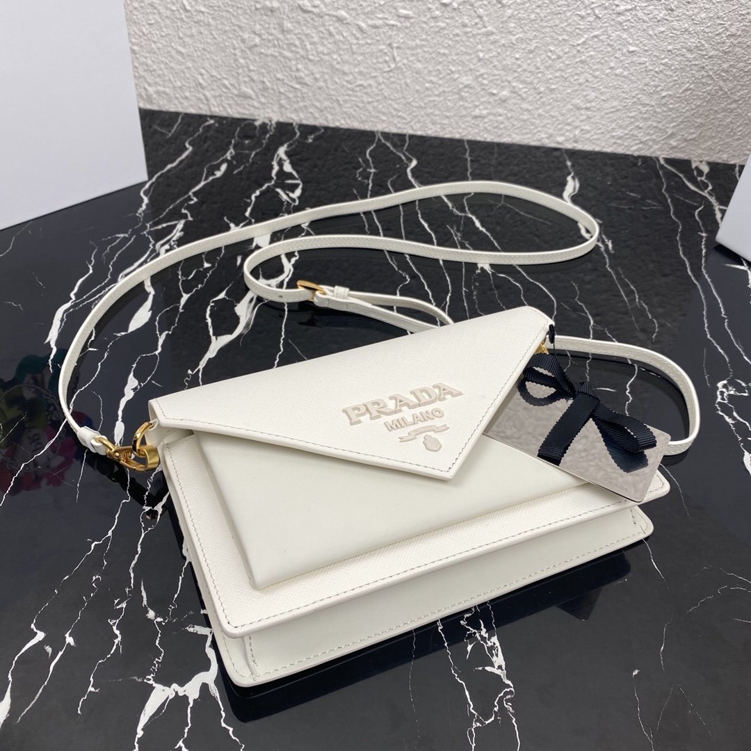 Pra*a 1bp020 saffiano chain bag-20*12*4cm