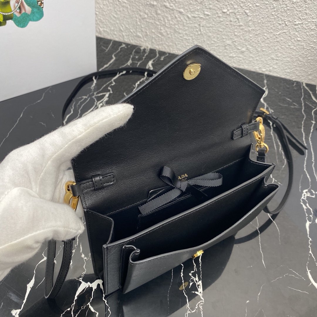 Pra*a 1bp020 saffiano chain bag-20*12*4cm