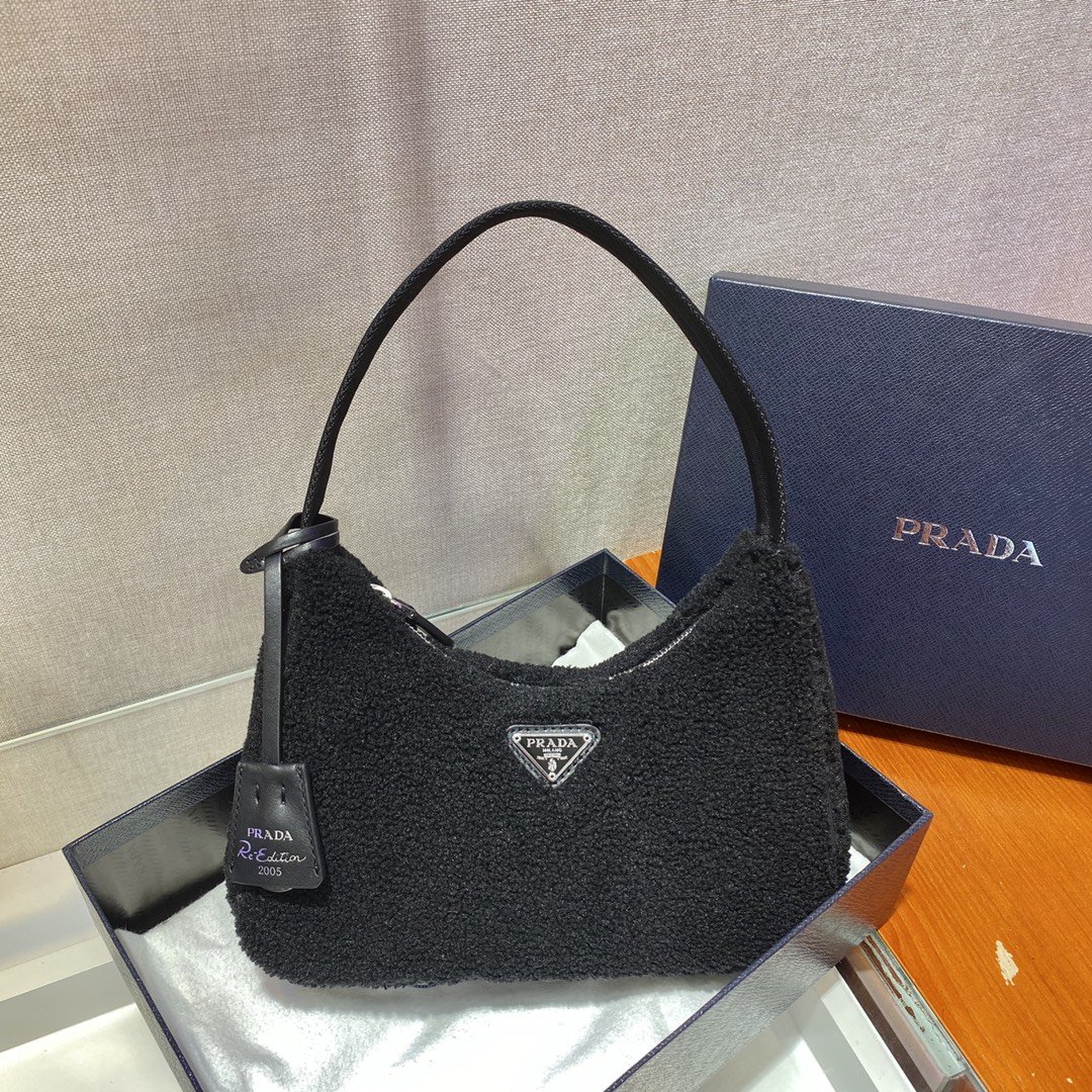 Pra*a nylon ne515 hobo bag-23*14*5cm