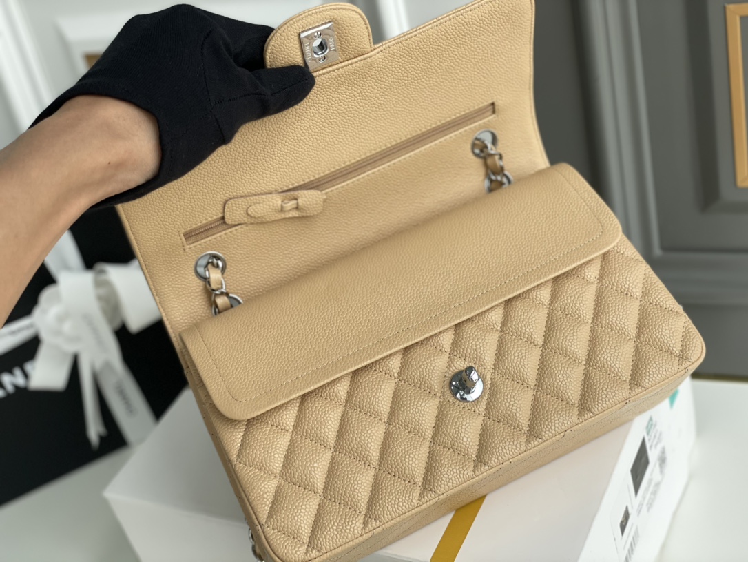Ch@nel Flap Bag-Caviar Leather-25CM