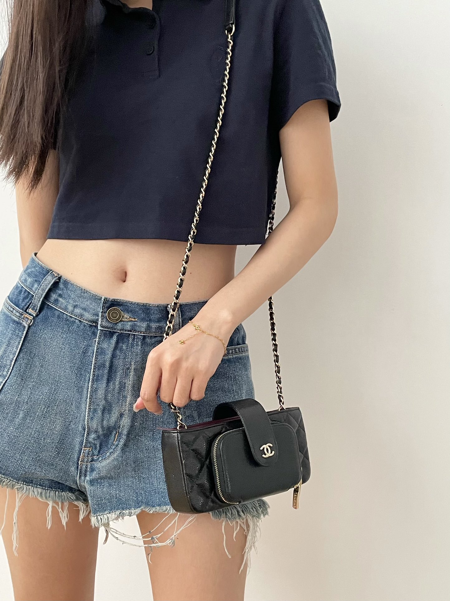 Ch@nel Chain Coin Purse-19*10*3.5CM