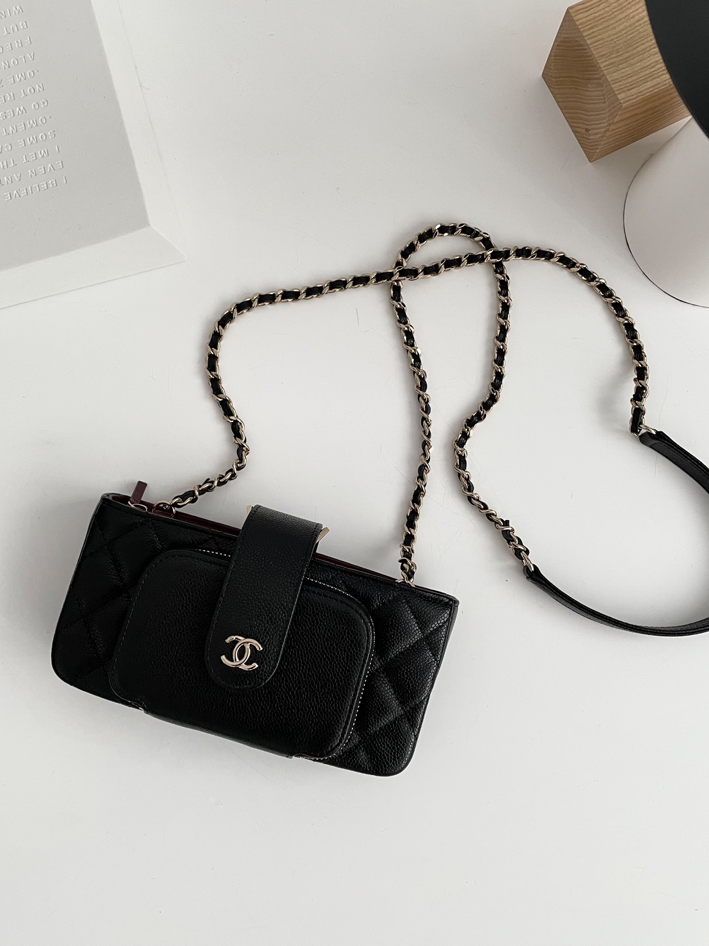Ch@nel Chain Coin Purse-19*10*3.5CM