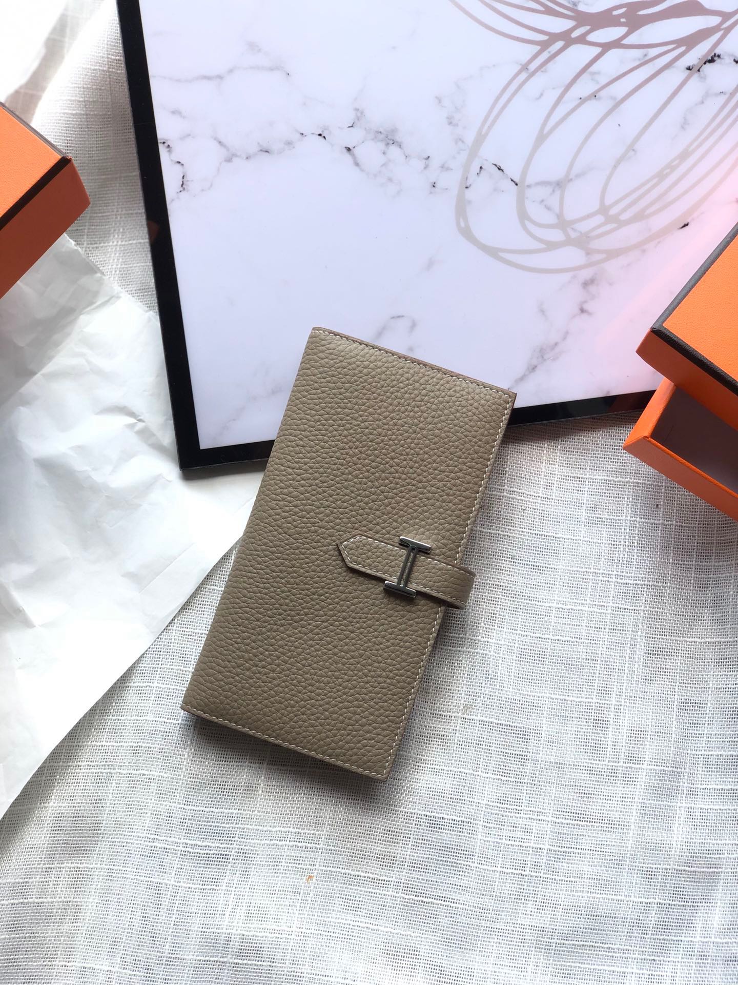 H**mes wallet togo-17.5*2*9.5cm