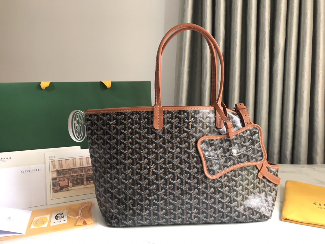 Go*ard chien gris & pocket-27*15*33.5cm