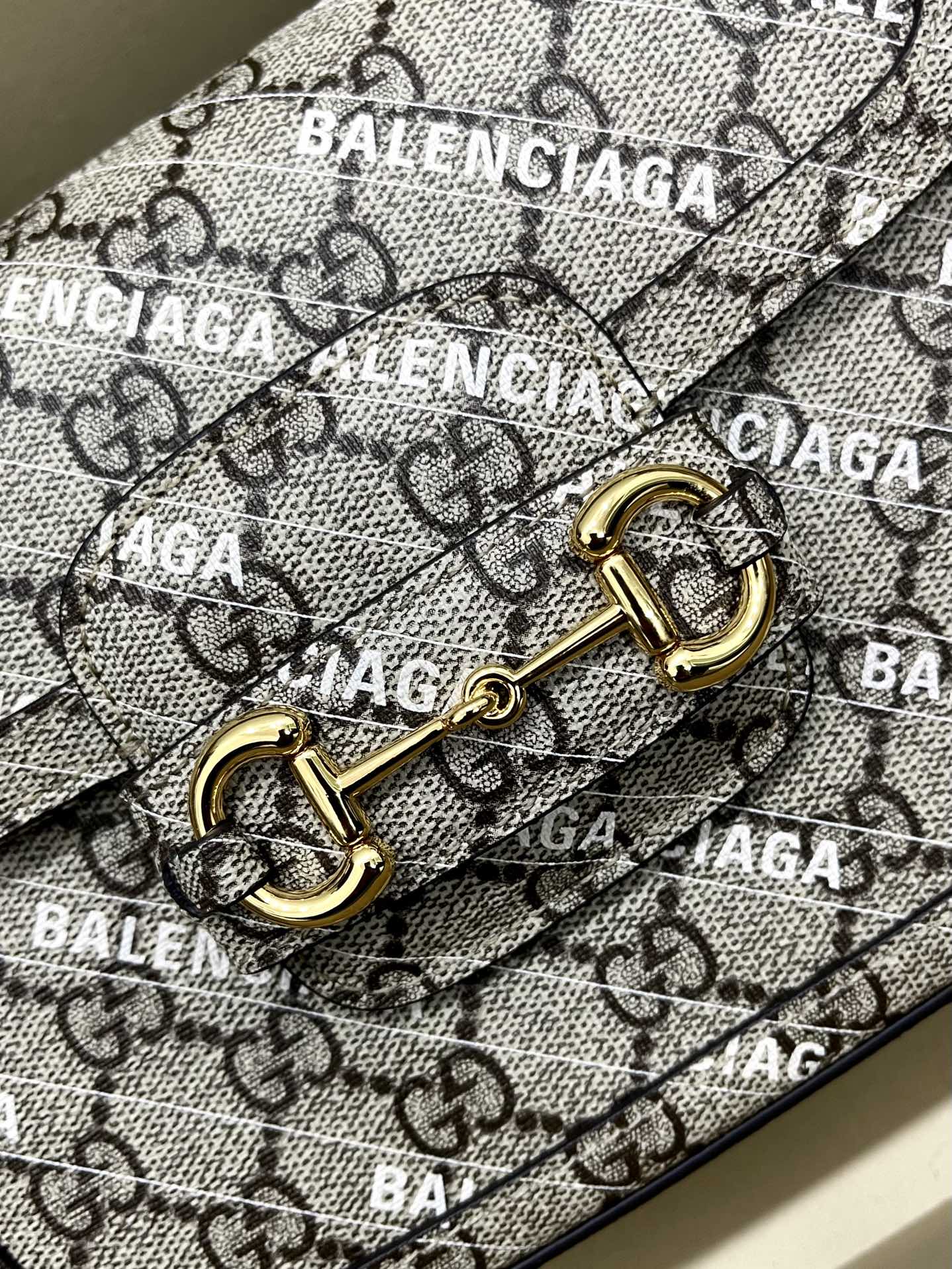 G*u*i&ba*len*cia*ga 1955 horsebit bag-21/13/9cm