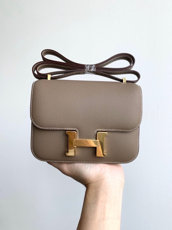H**mes constance epsom leather-19cm