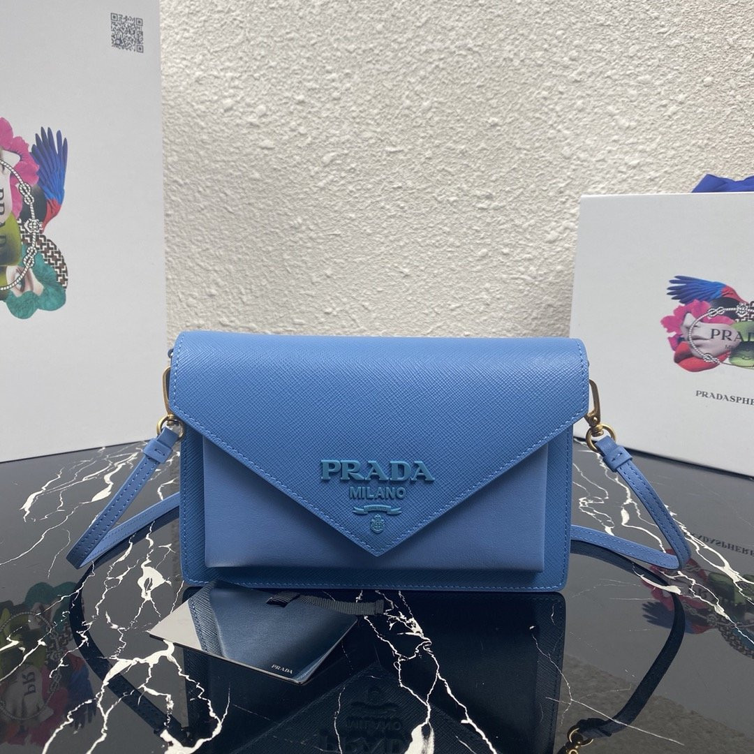 Pra*a 1bp020 saffiano chain bag-20*12*4cm