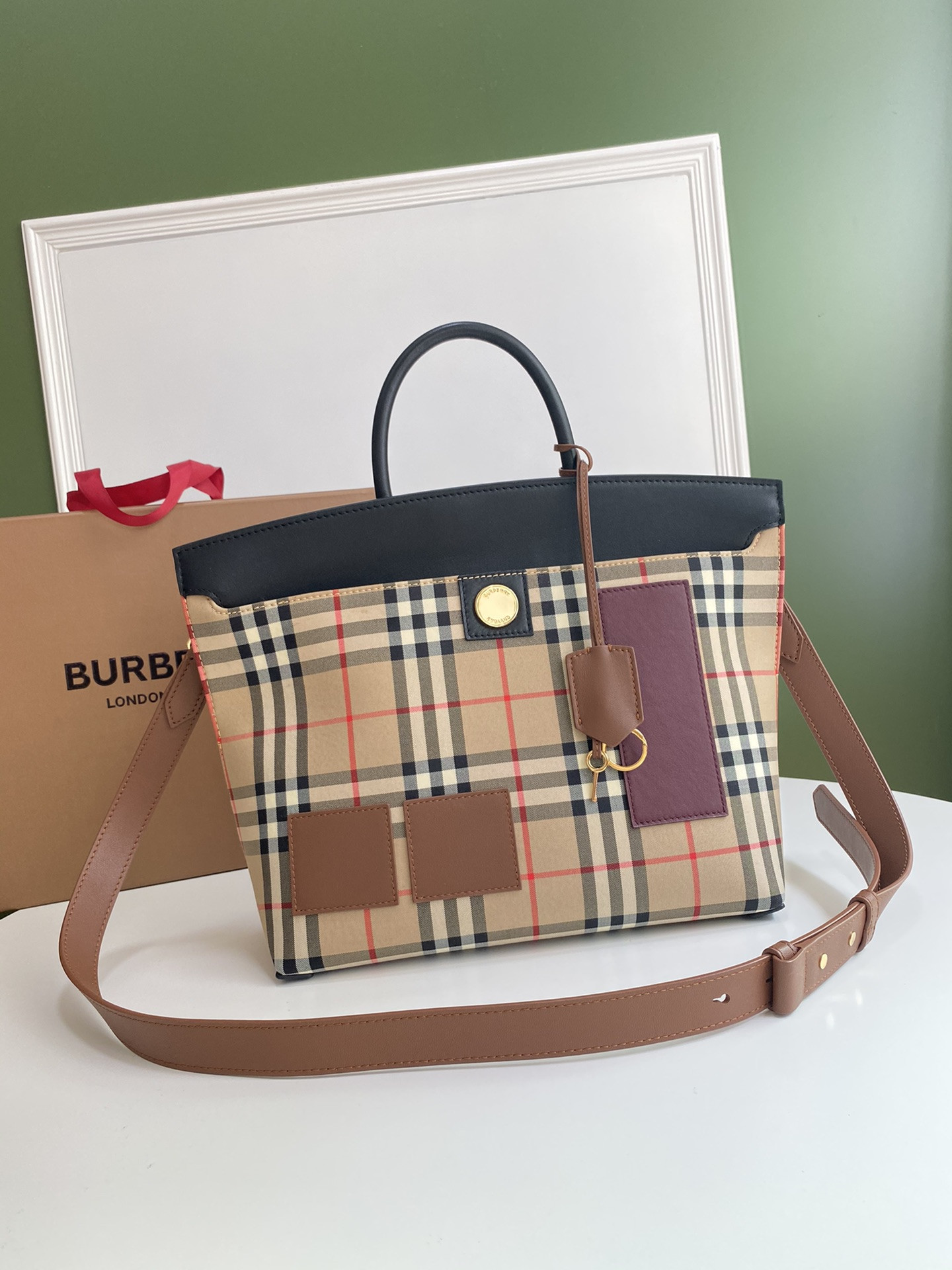 B**rry society vintage tote-28*36*29cm