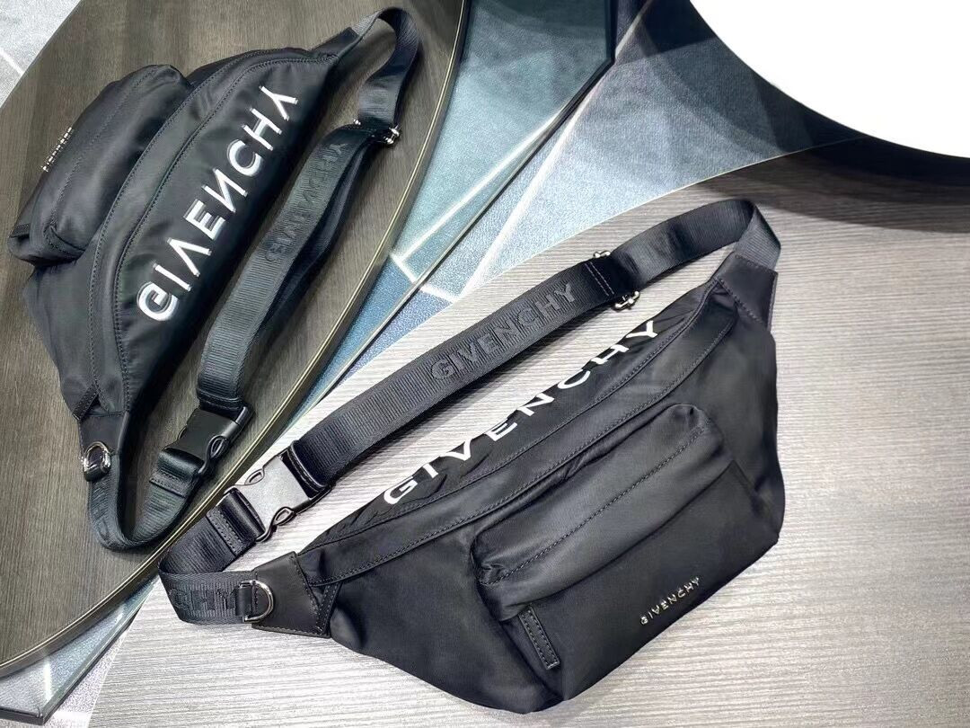Ba*len*cia*ga wheel logo waist bag-23*5*20cm