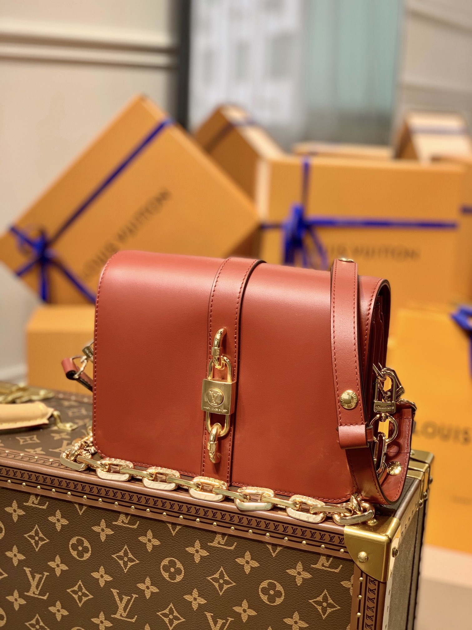 l0*is V*t0n rendez-vous handbags-17*22*7cm
