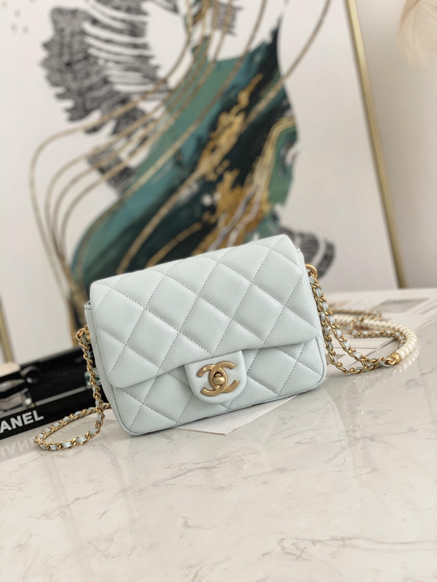 Ch@nel Flap Bag-13*19*6CM