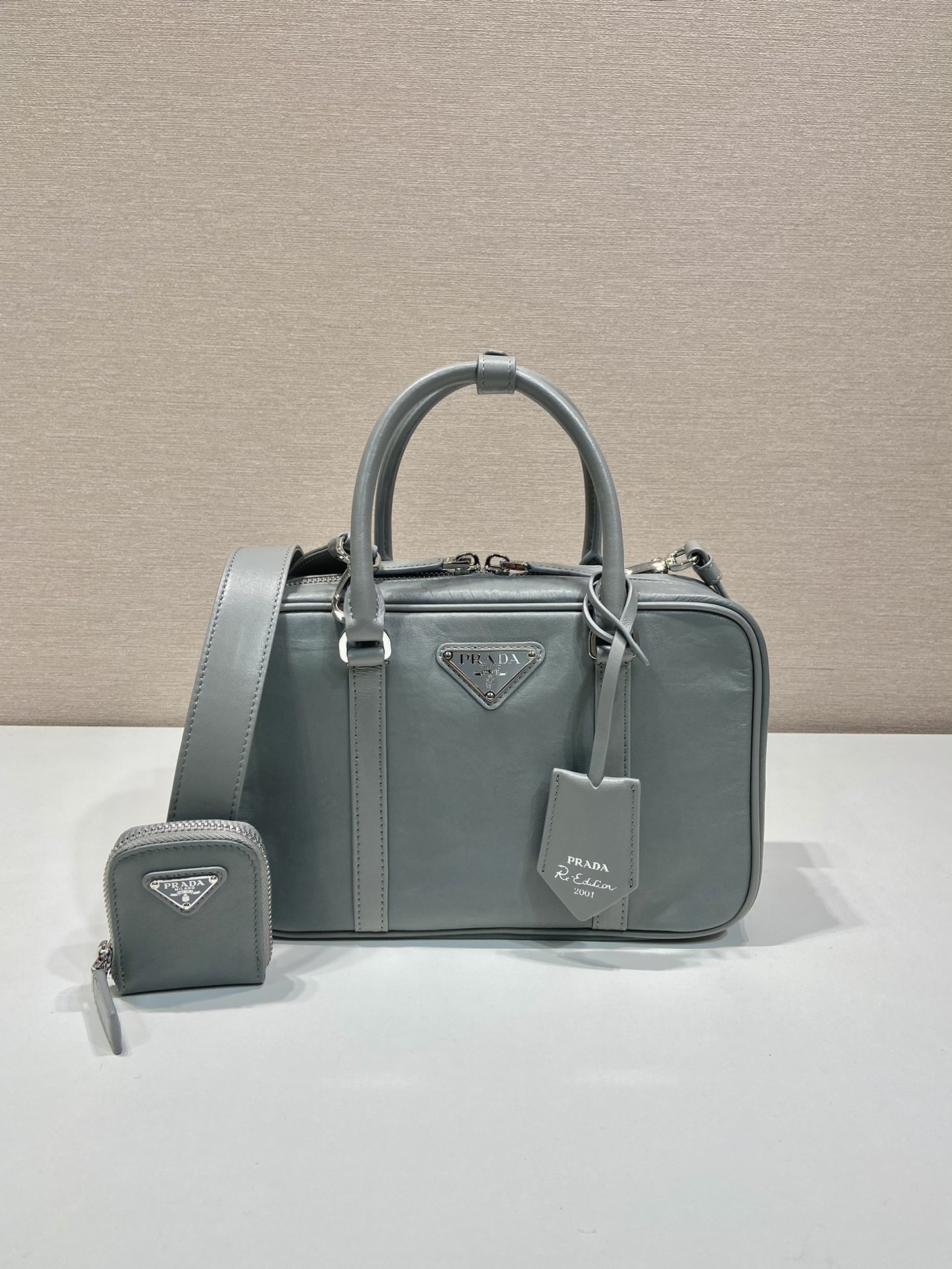 Pra*a 1bb092 boston tote-24*15.5*7cm