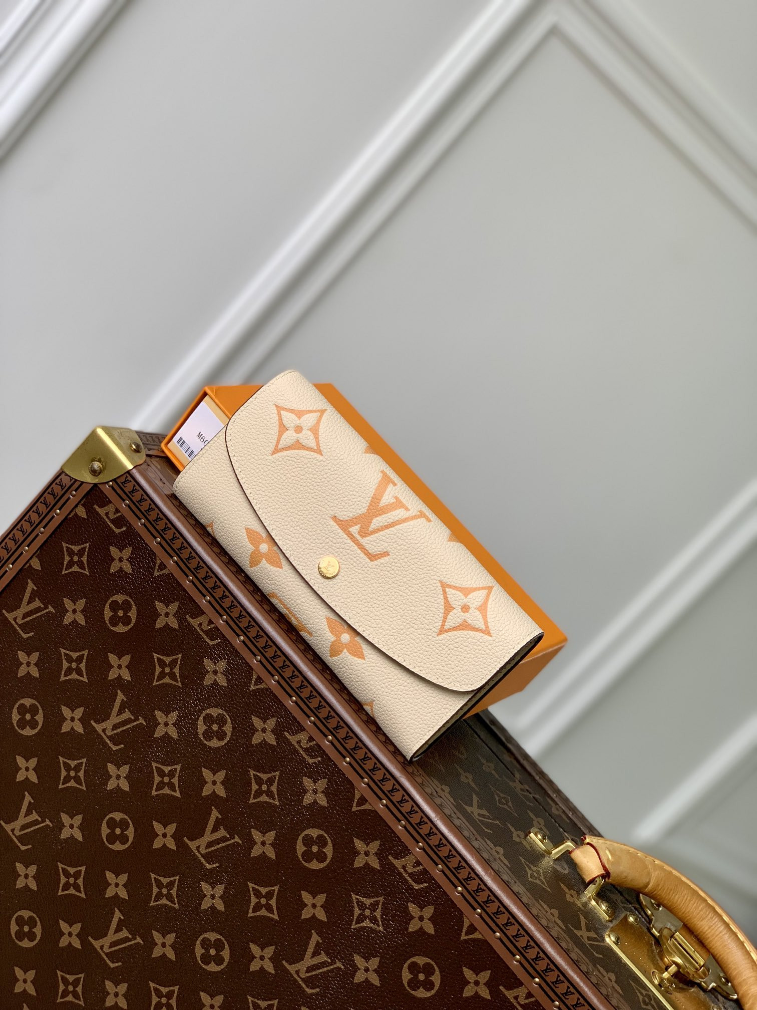 l0*is V*t0n women''s ultra-thin leather card holder wallet-19cm