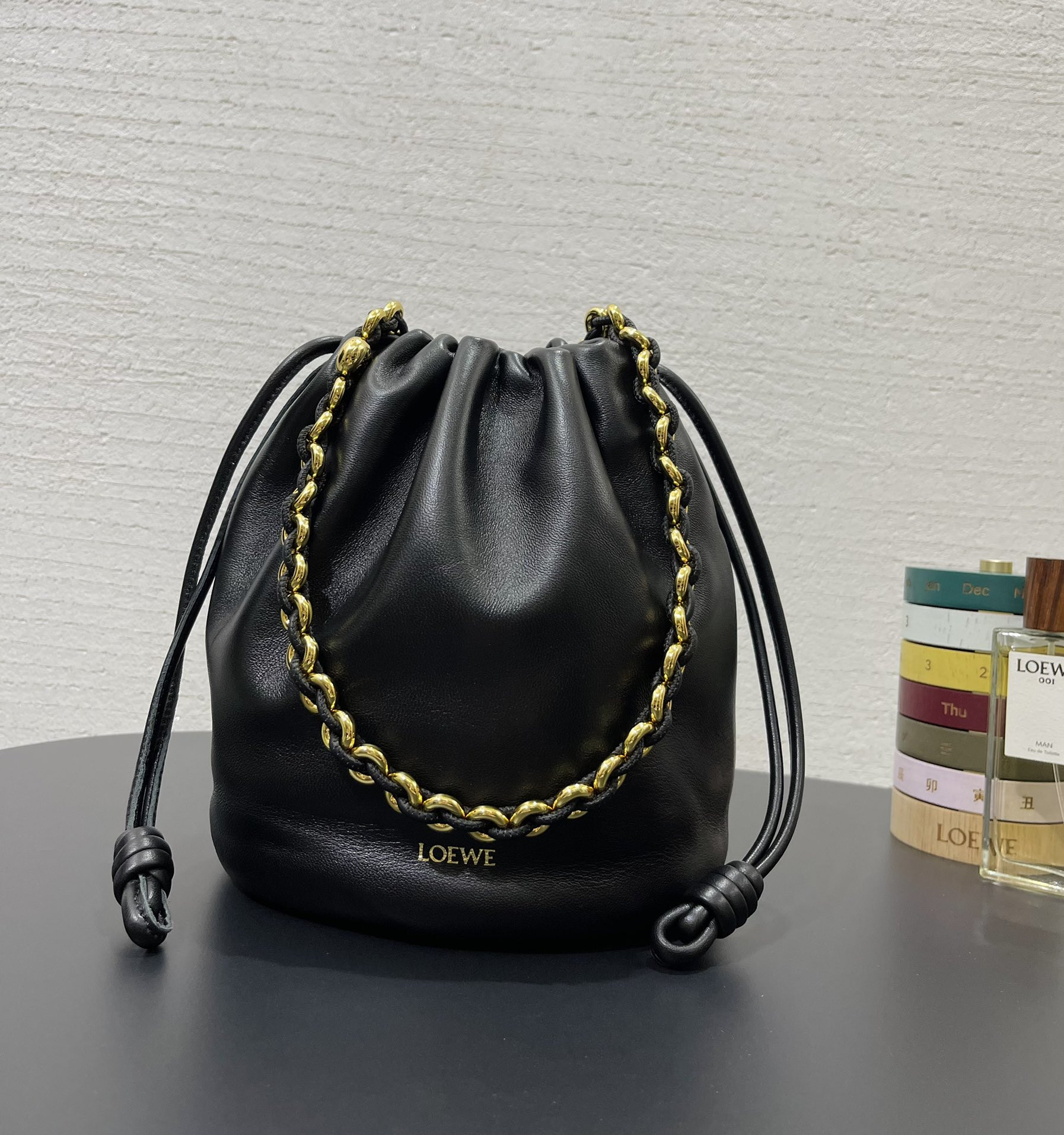L0ew* mini flamenco purse bag-32*17*24cm