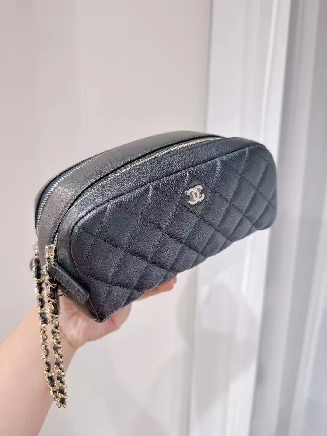 Ch@nel Caviar Cosmetic Bag