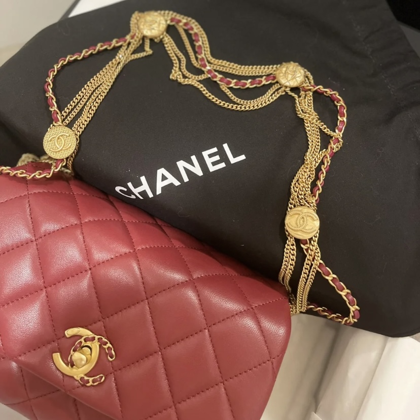 Ch@nel Flap Bag-21.5*14*10CM