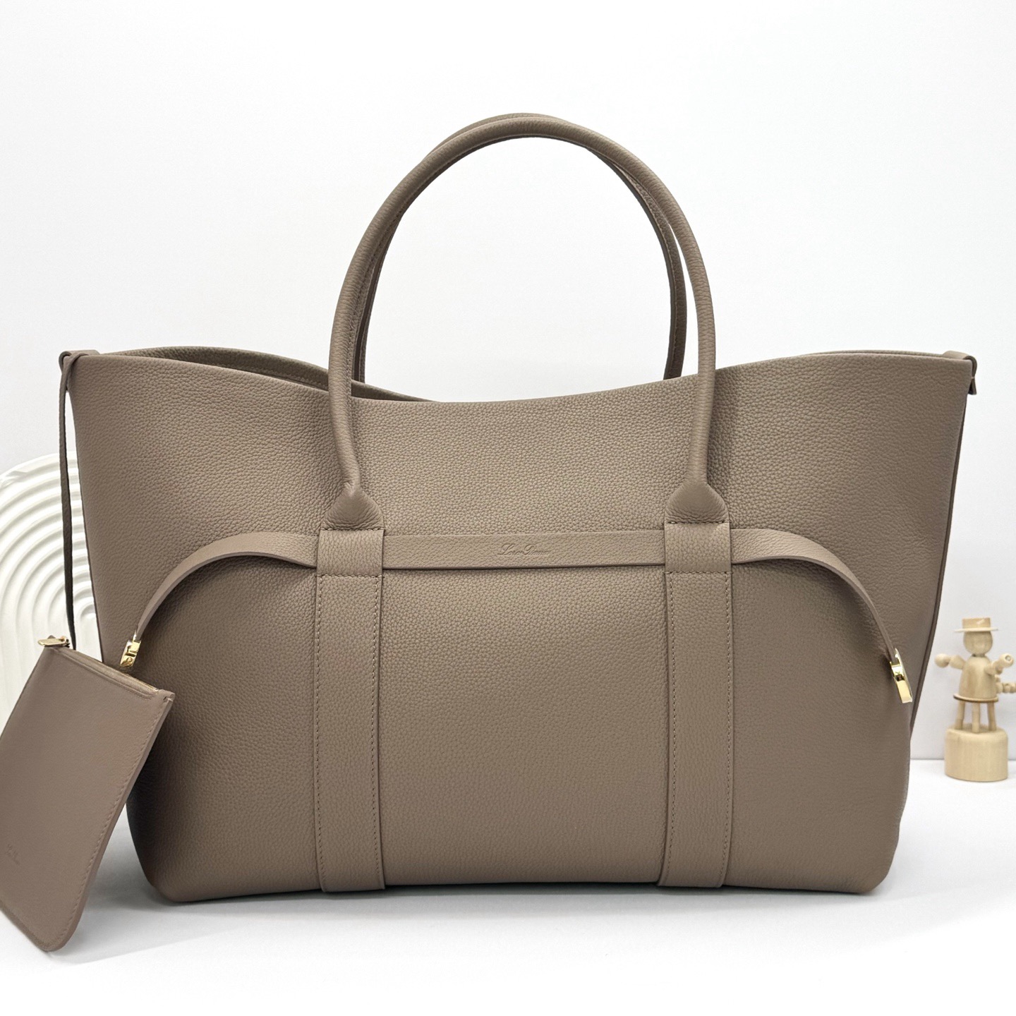 L0r0 P1ana ghiera shopper bag-40*26*18cm