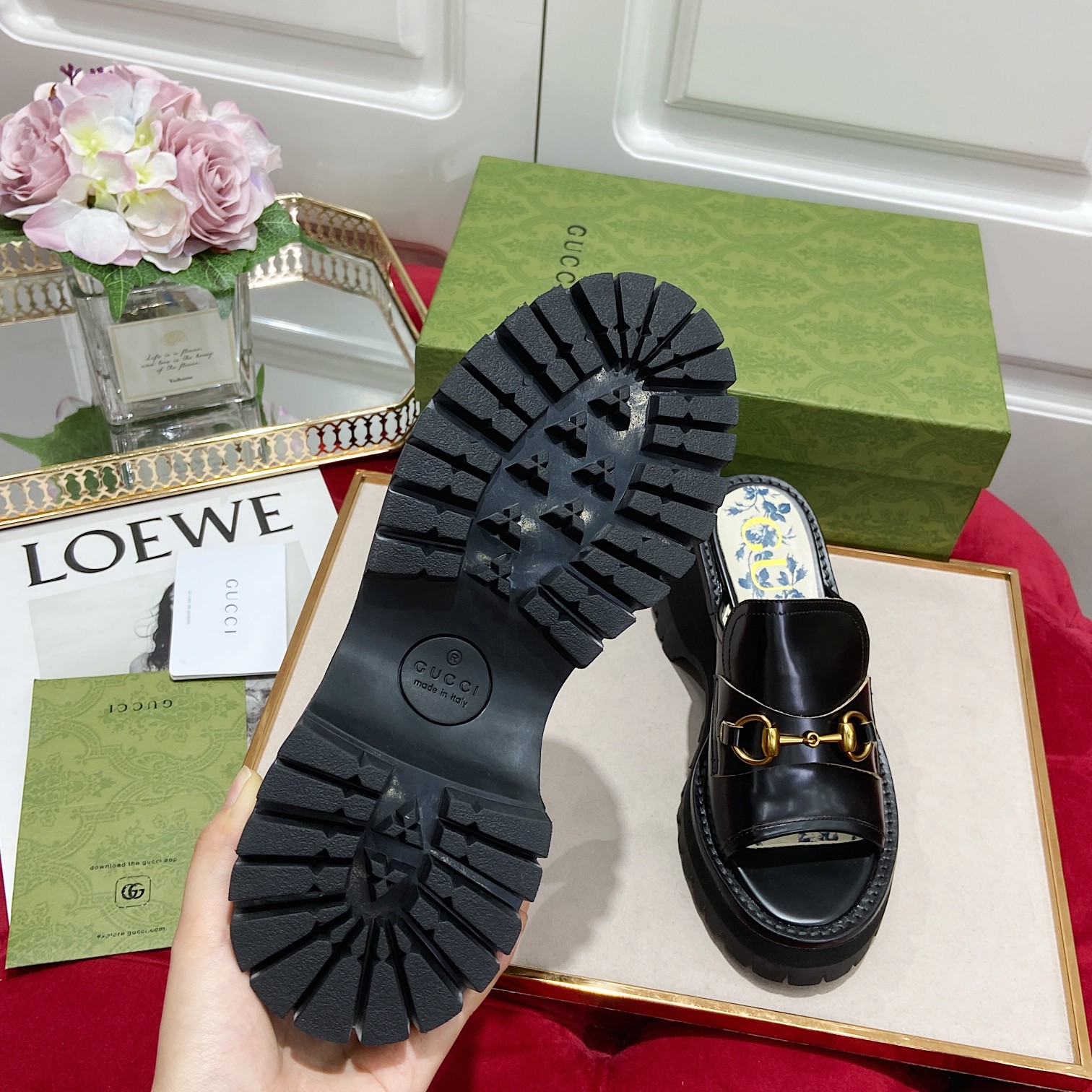G*u*i sandals-6cm