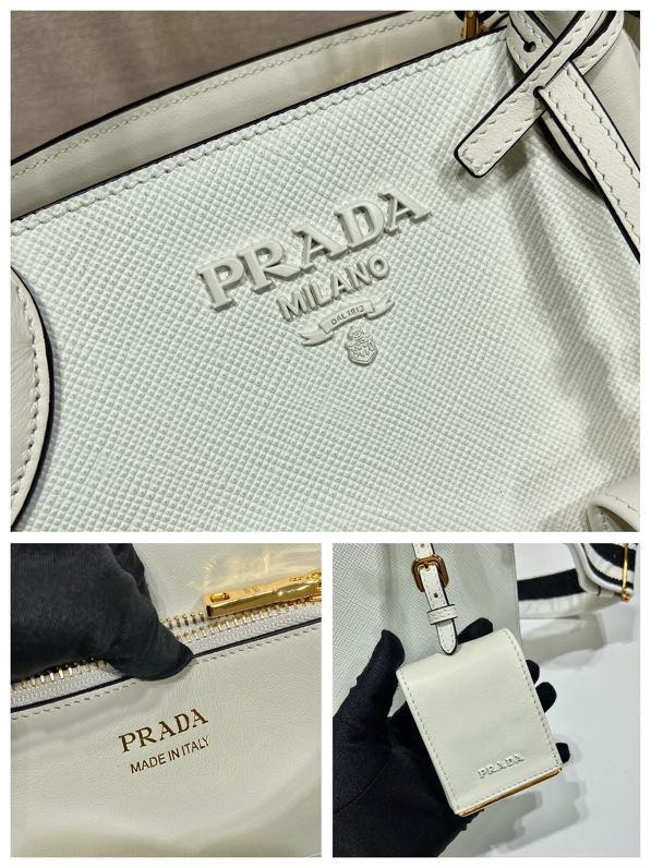 Pra*a 1ba156 tote-26*20*15&33*24*15cm