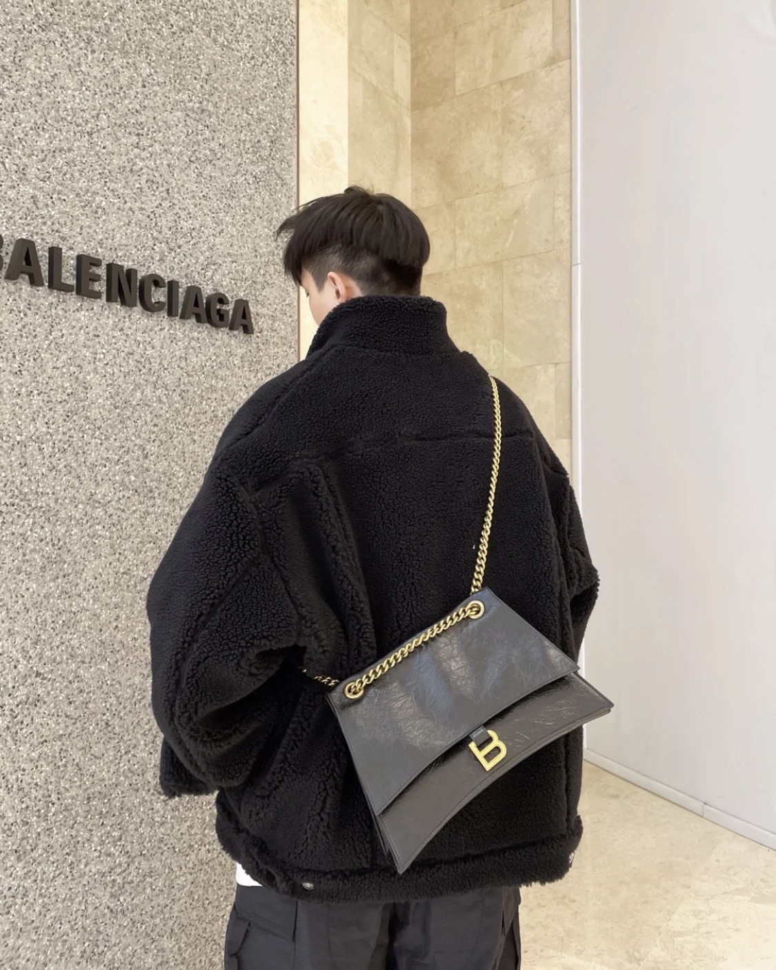 Ba*len*cia*ga hourglass bag-31×19.8×6.9cm
