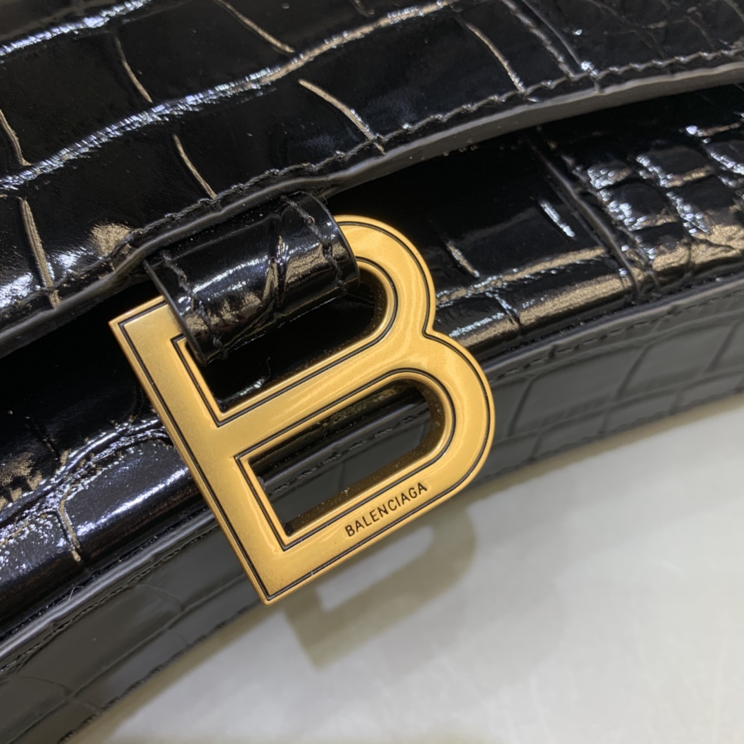 Ba*len*cia*ga hourglass wallet on chain-19*4*12cm