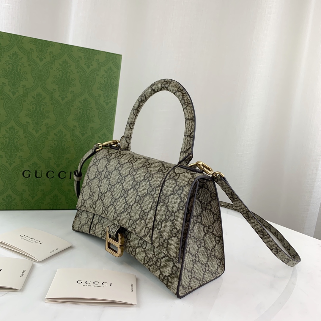 G*u*i&ba*len*cia*ga hourglass bag-22.5*14.5*10cm