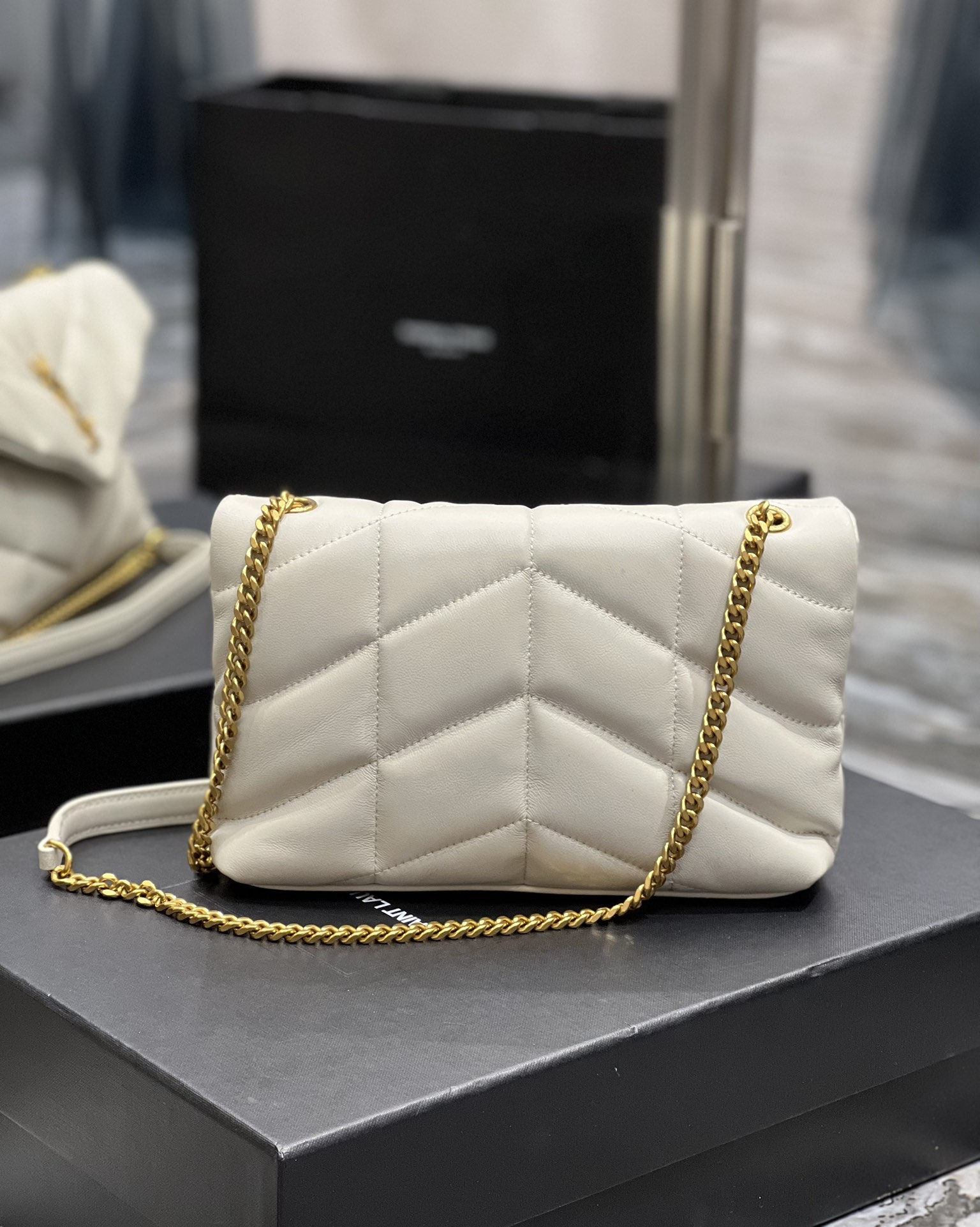 Y*L loulou puffer-lambskin leather