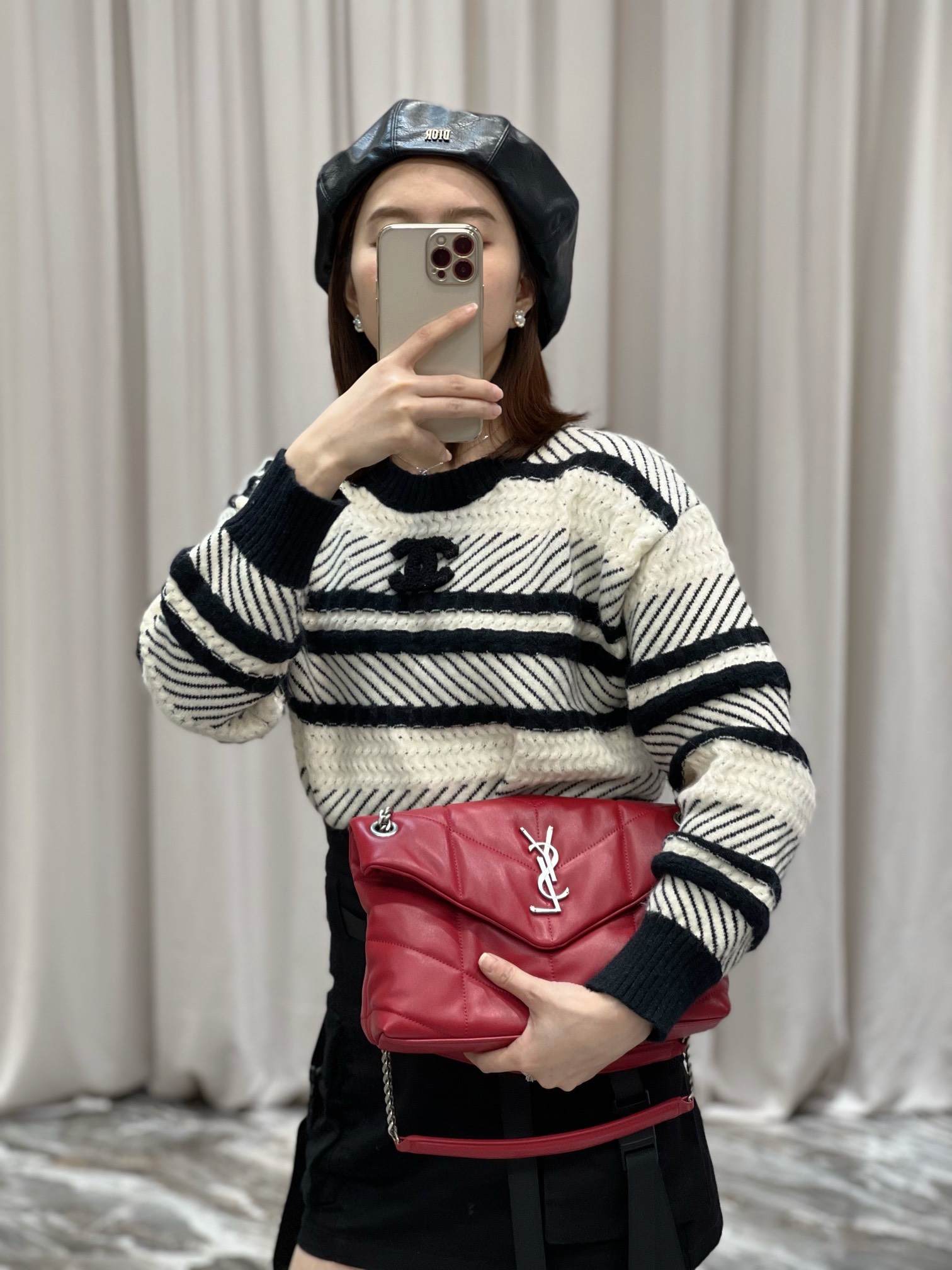 Y*L loulou puffer-lambskin leather