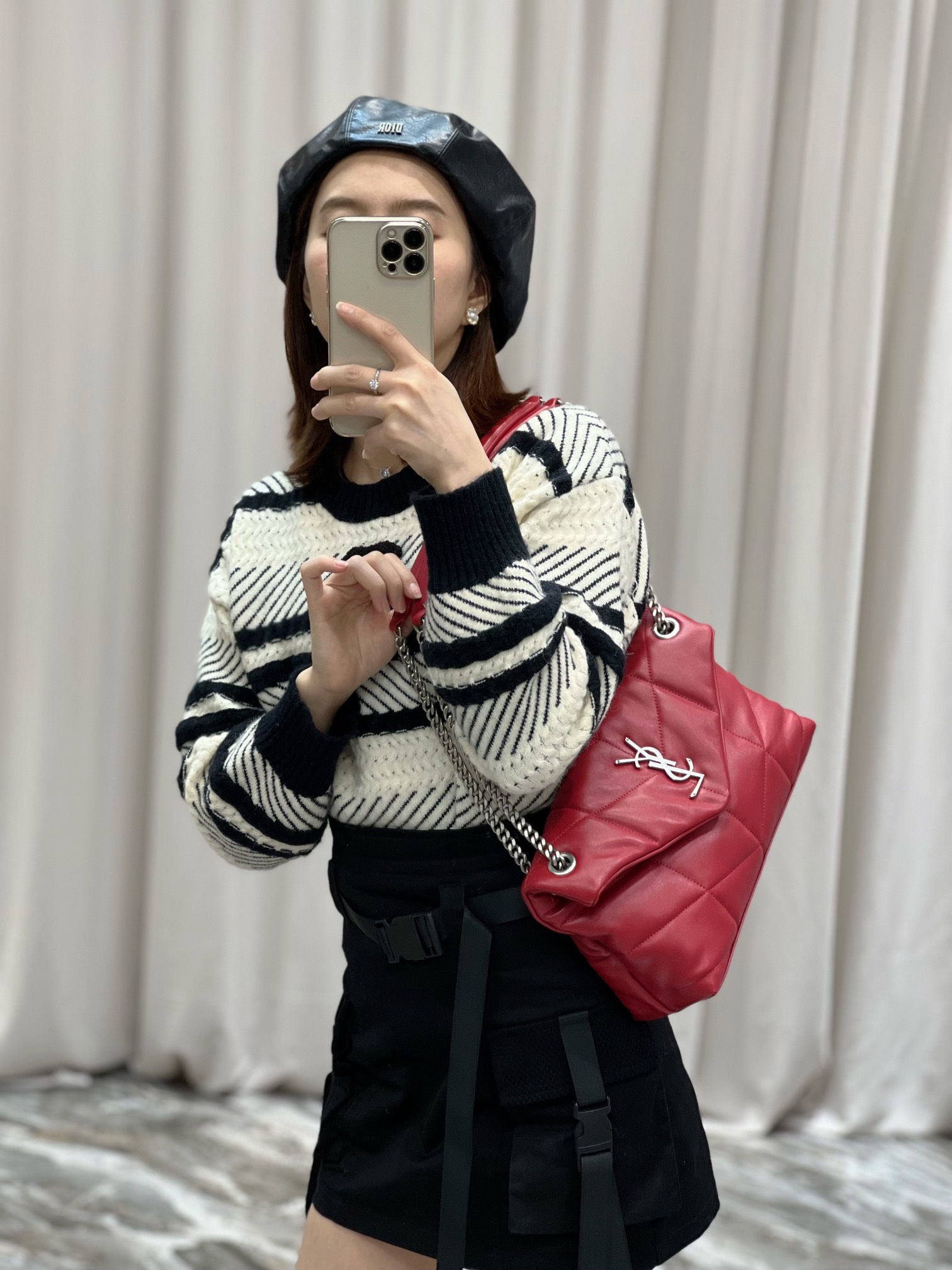 Y*L loulou puffer-lambskin leather