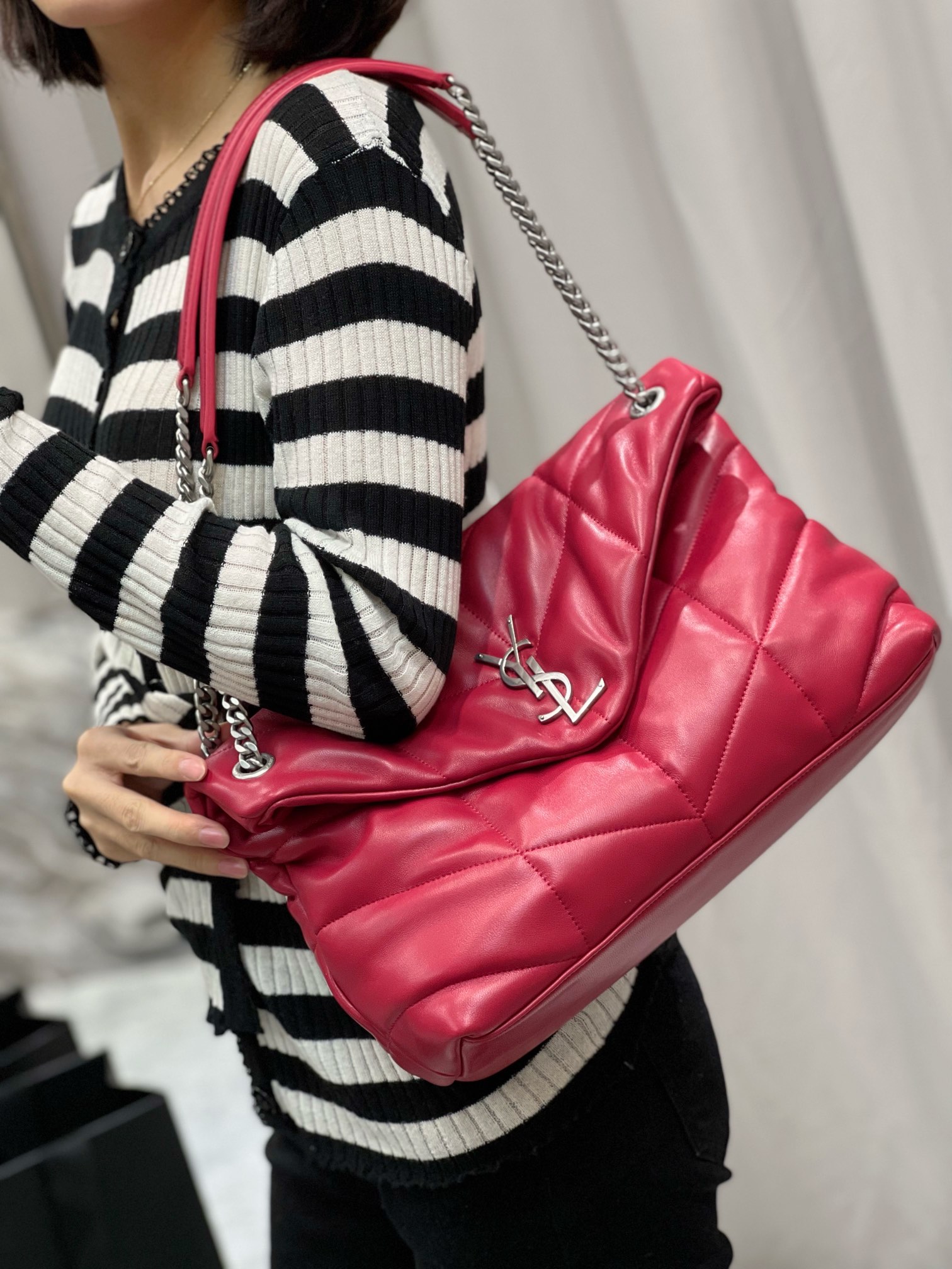 Y*L loulou puffer-lambskin leather