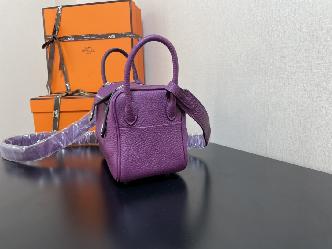 H**mes lindy 19-togo leather-19cm