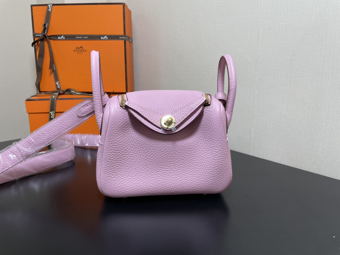 H**mes lindy 19-togo leather-19cm