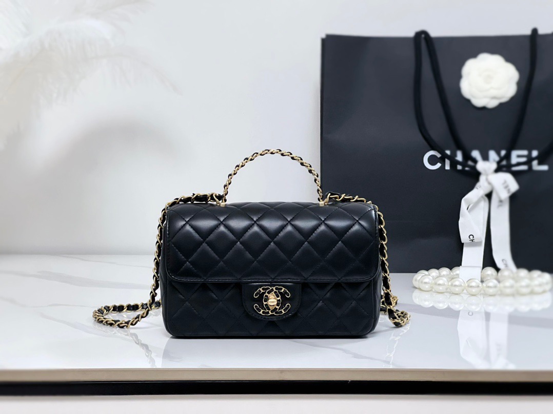 Ch@nel Flap Bag-12.5*20*6.5CM