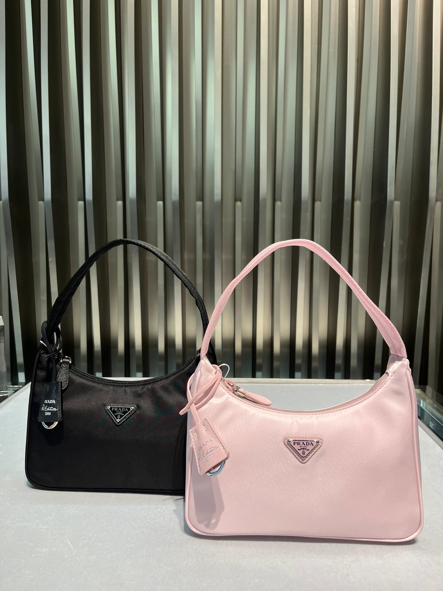 Pra*a nylon 1bc204b hobo bag-23*17*6.5cm