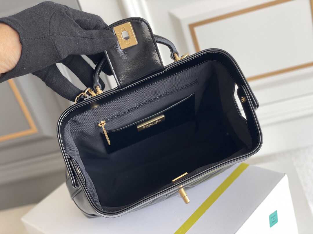 Ch@nel Bag With Top Handle-18*23.5*8CM