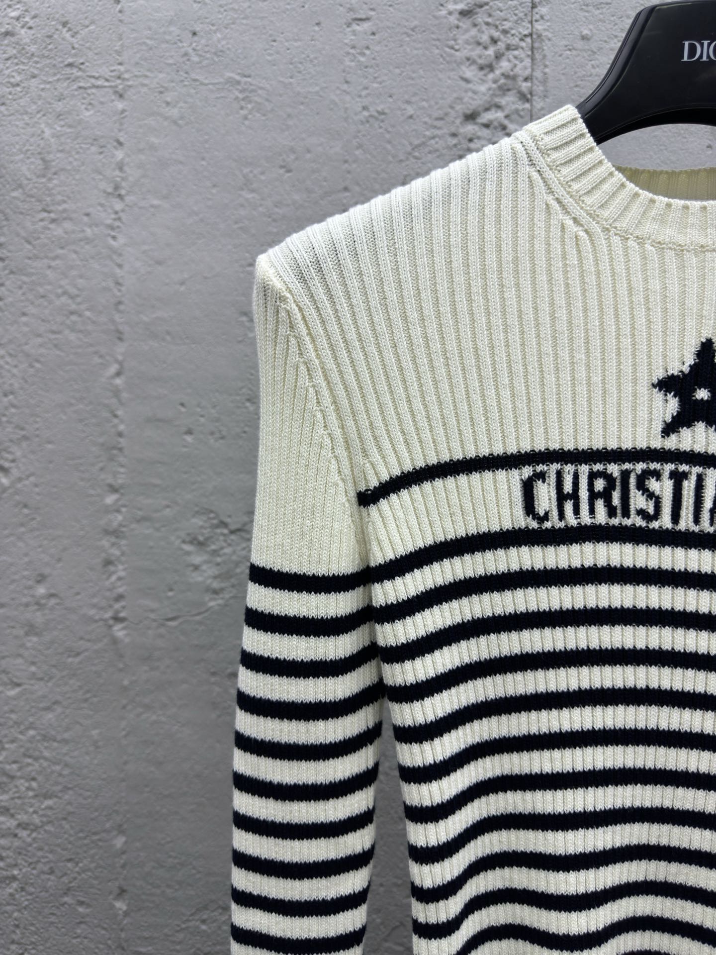 cd 23fw lucky star knitted botT0m shirt