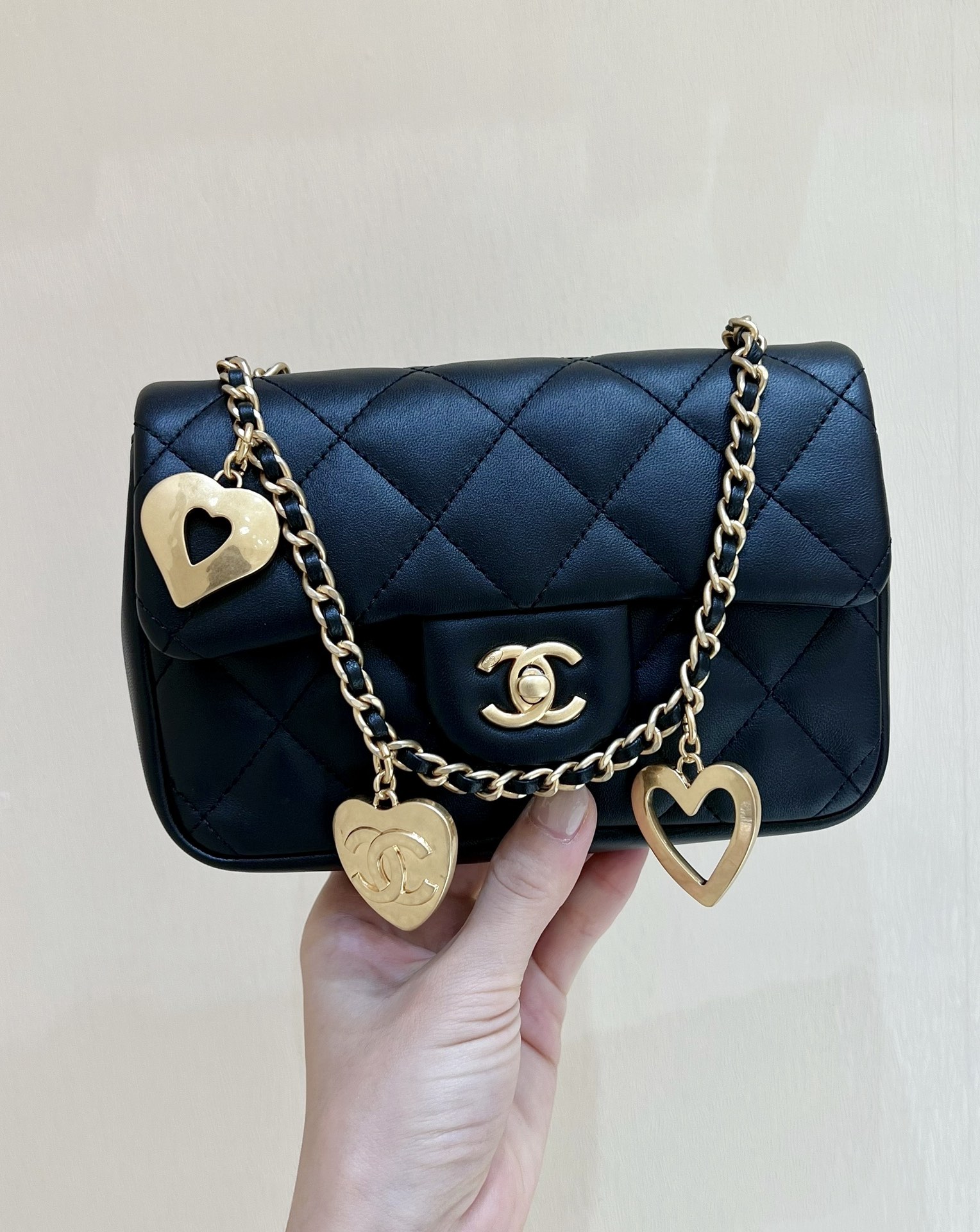 Ch@nel Flap Bag-12*19*7CM