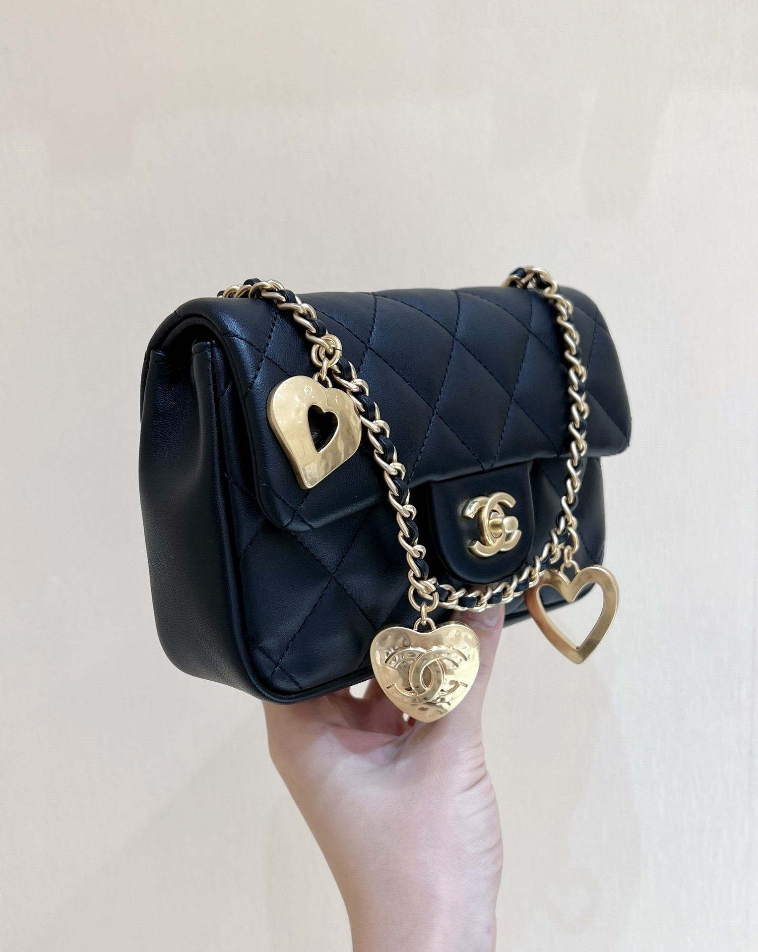 Ch@nel Flap Bag-12*19*7CM
