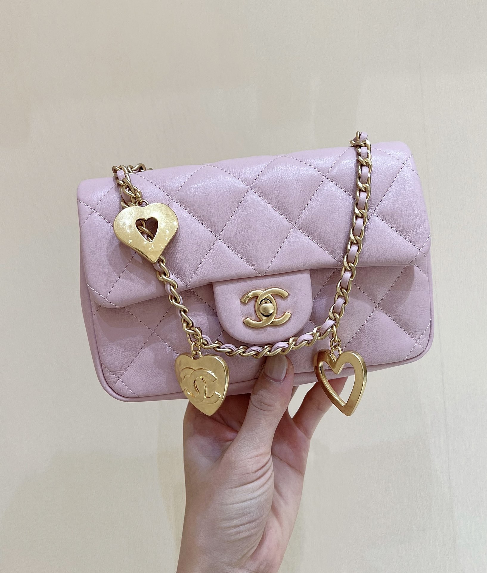Ch@nel Flap Bag-12*19*7CM