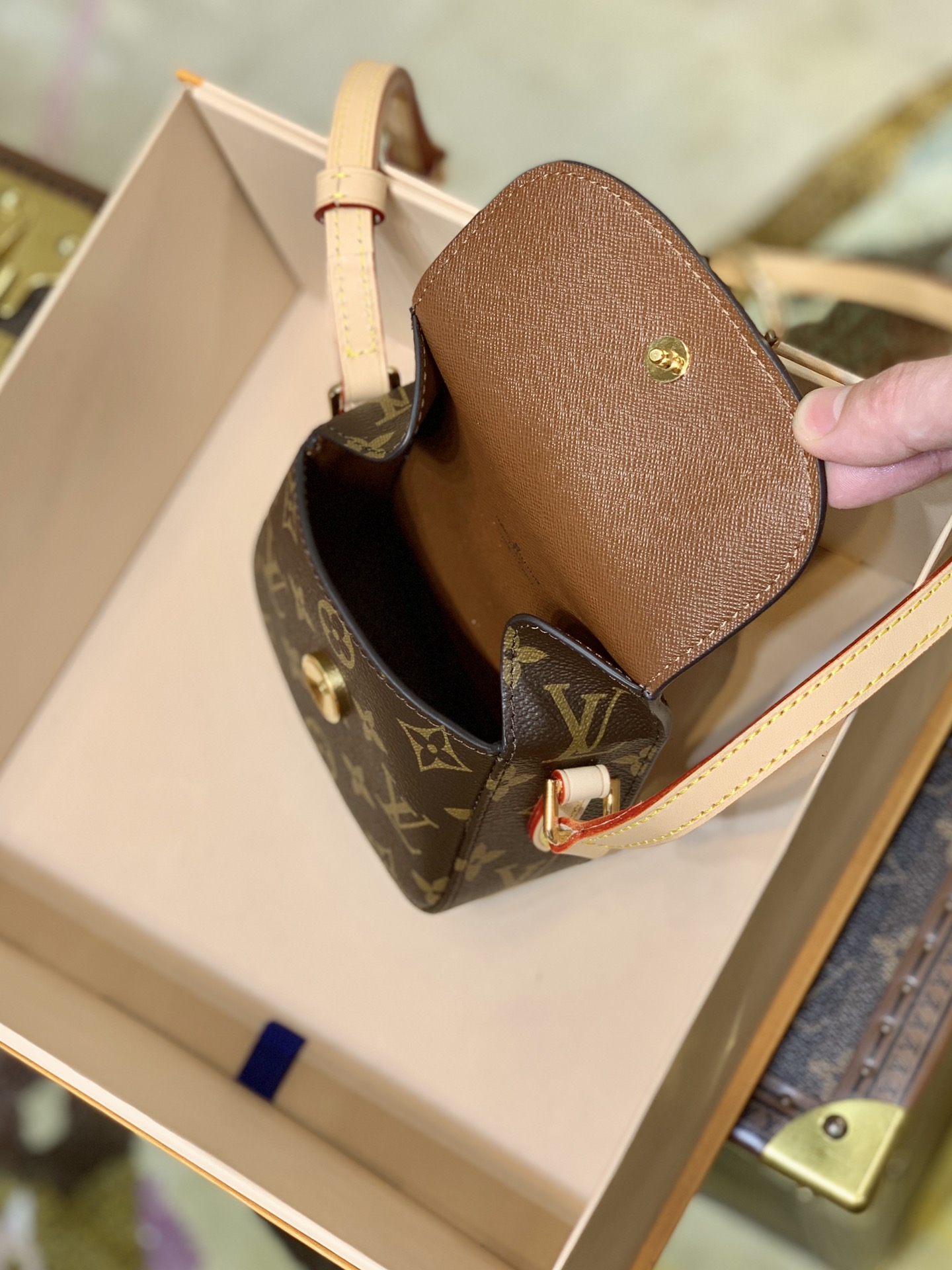 l0*is V*t0n vintage saint cloud handbags -m51245-13*6*11cm