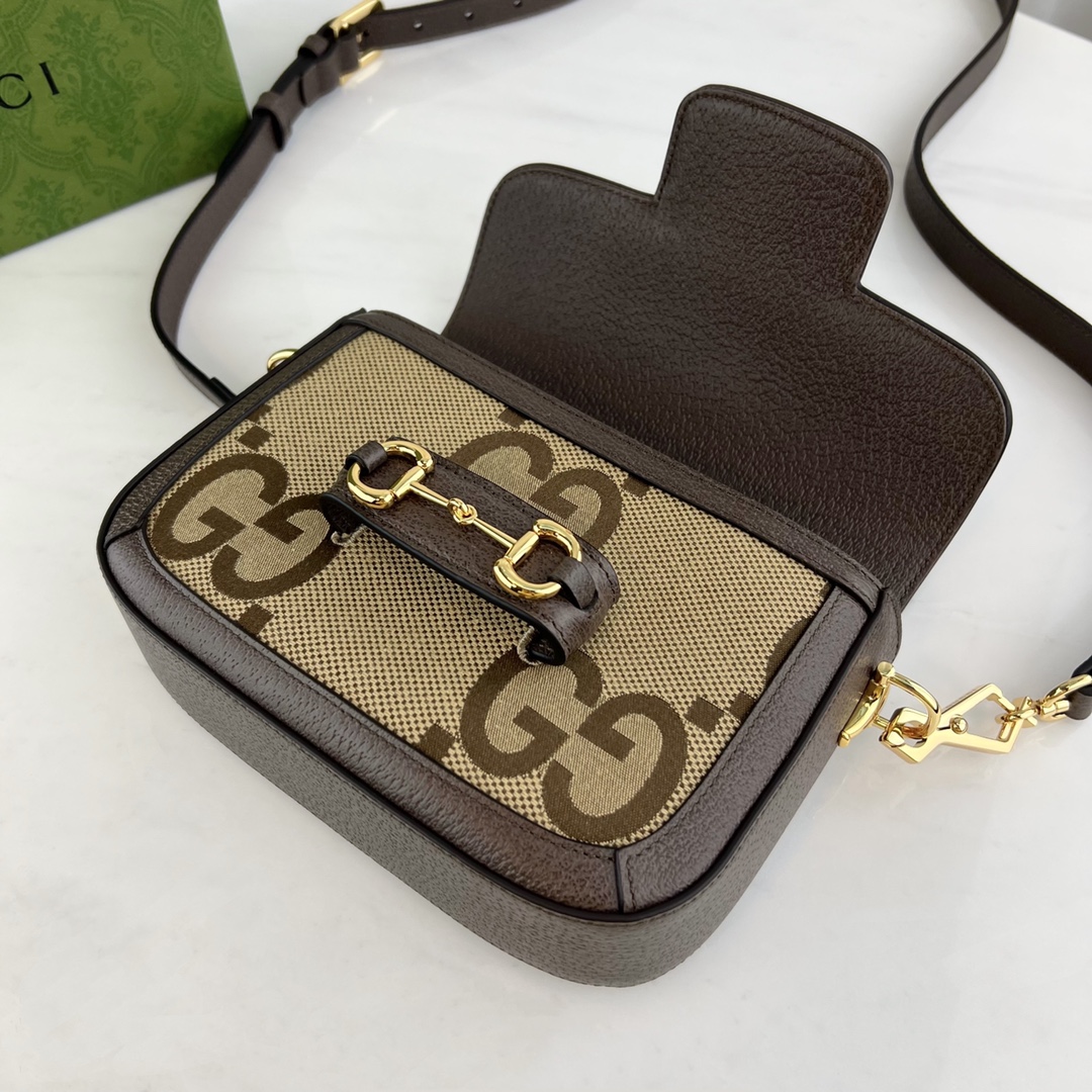 G*u*i 1955 horsebit shoulder bag-25*18*8cm